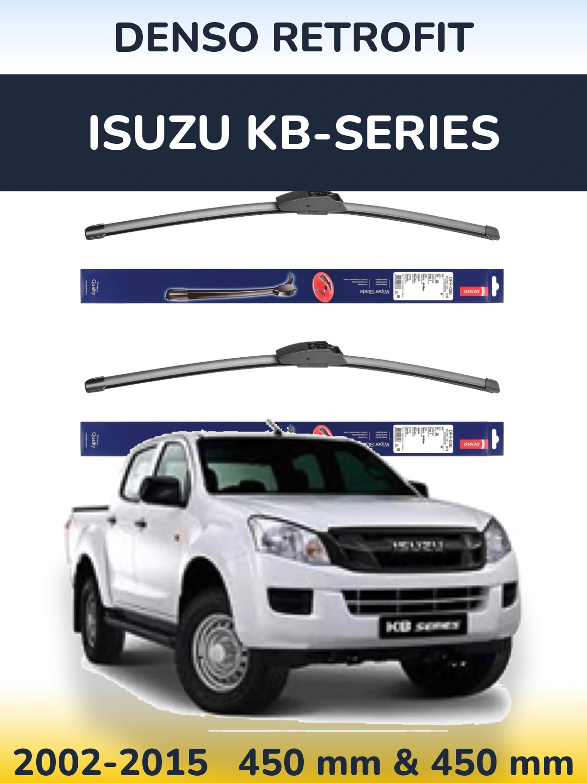 Torkarblad Denso Retrofit för Isuzu KB-Series