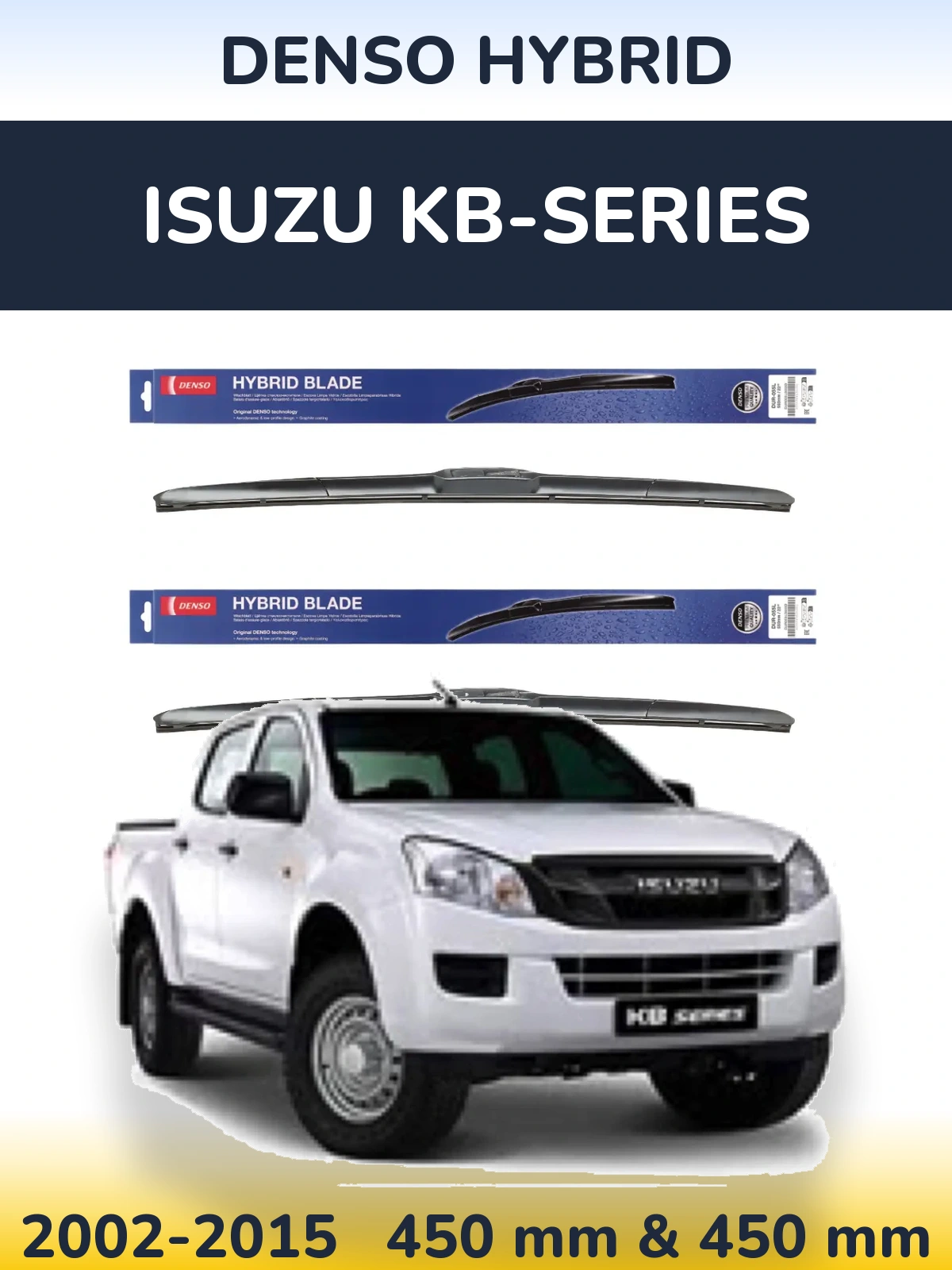 Torkarblad Denso Hybrid för Isuzu KB-Series