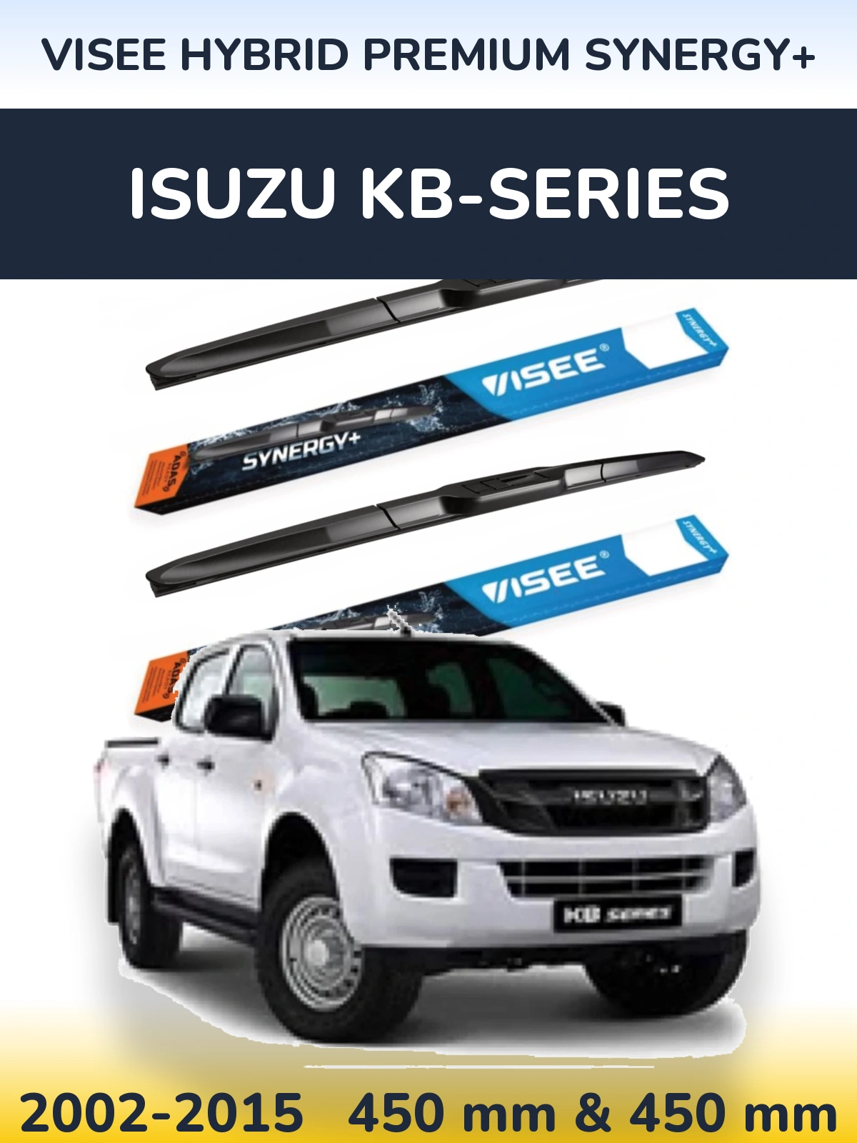 Torkarblad VISEE HYBRID PREMIUM SYNERGY+ för Isuzu KB-Series