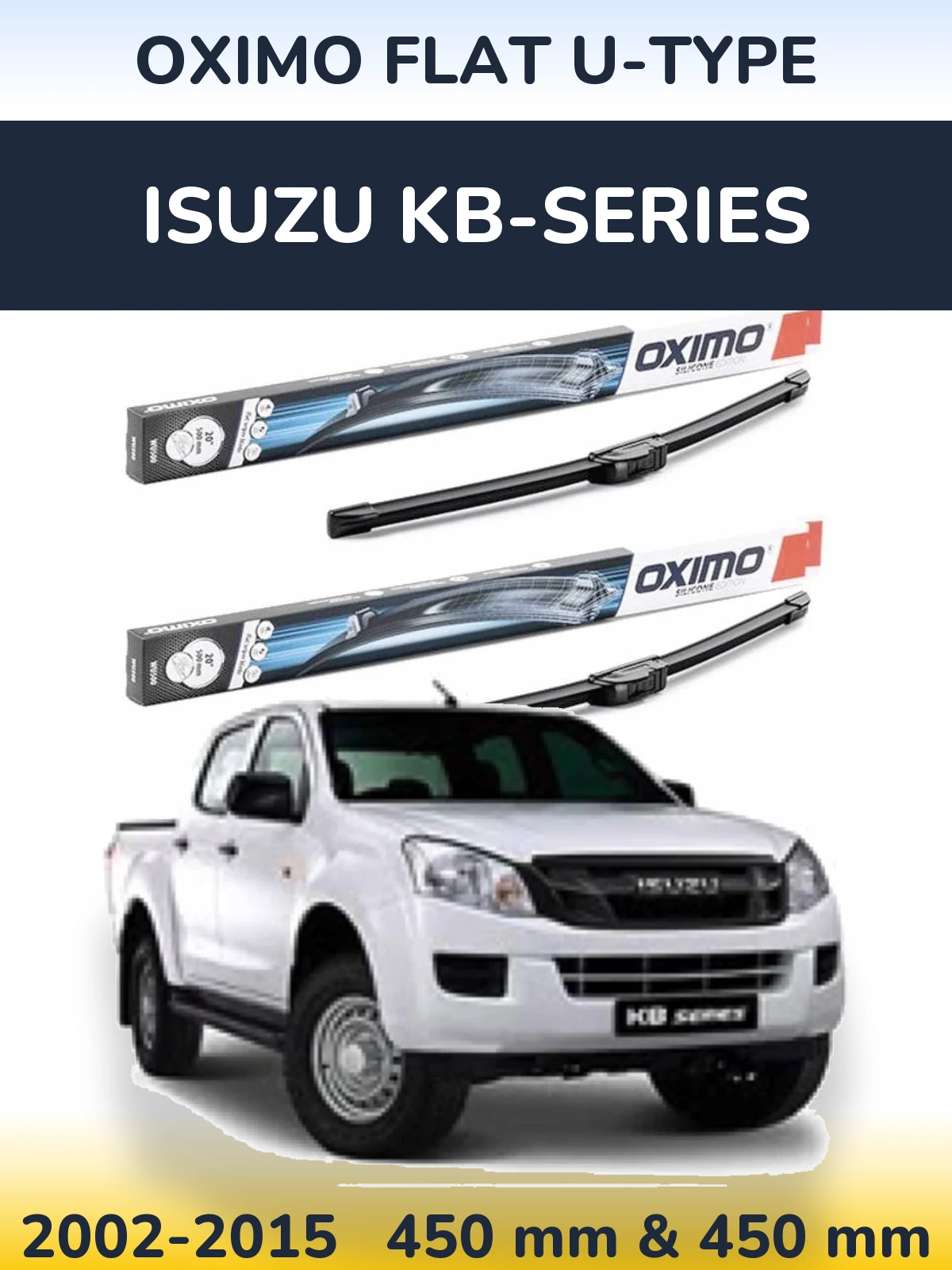 Torkarblad Oximo Flat U-type för Isuzu KB-Series