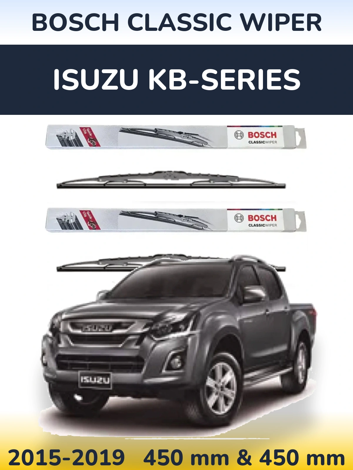 Torkarblad BOSCH Classic Wiper för Isuzu KB-Series
