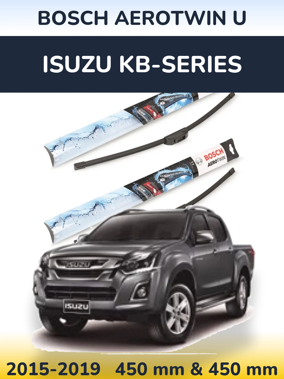 Torkarblad BOSCH AeroTwin U för Isuzu KB-Series