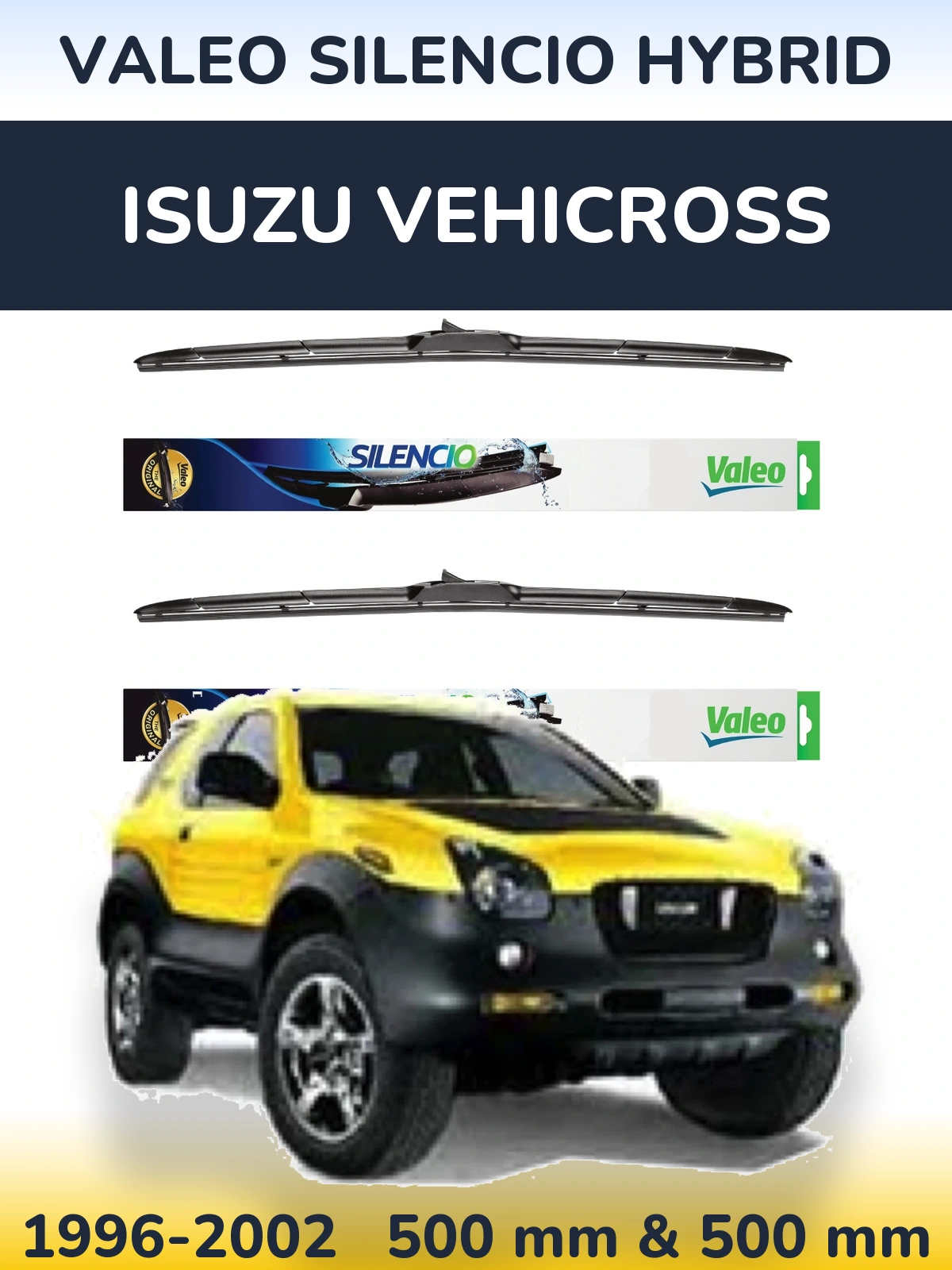 Torkarblad Valeo Silencio Hybrid för Isuzu Vehicross