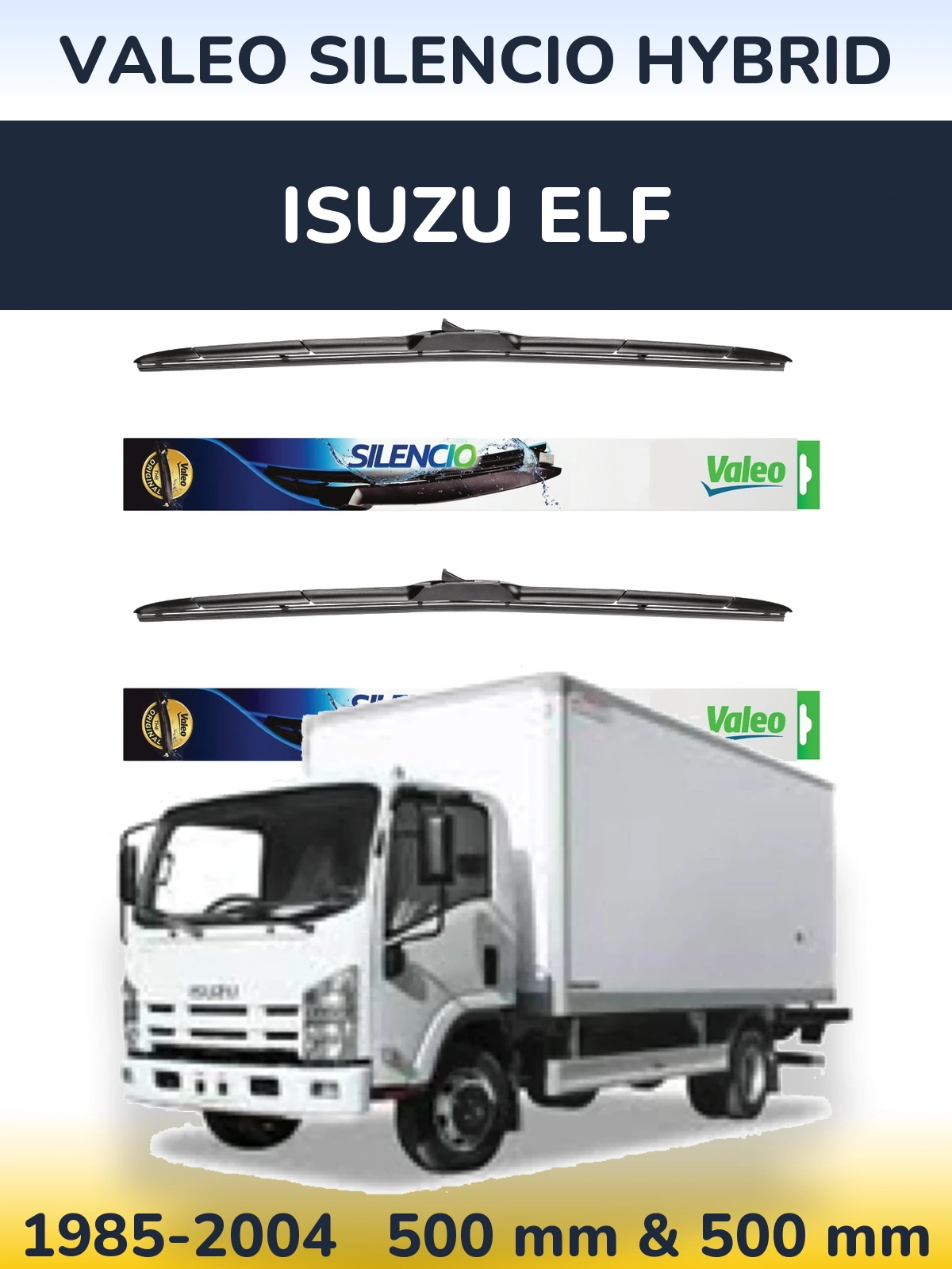 Torkarblad Valeo Silencio Hybrid för Isuzu ELF