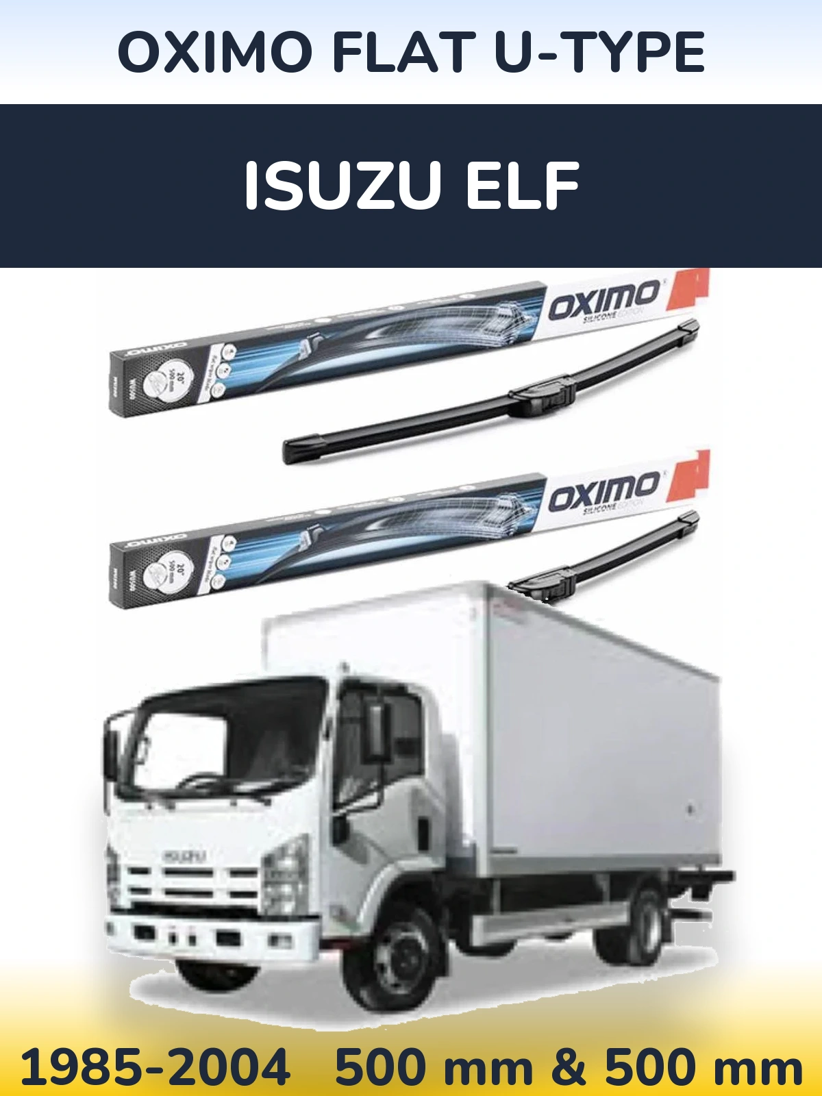 Torkarblad Oximo Flat U-type för Isuzu ELF