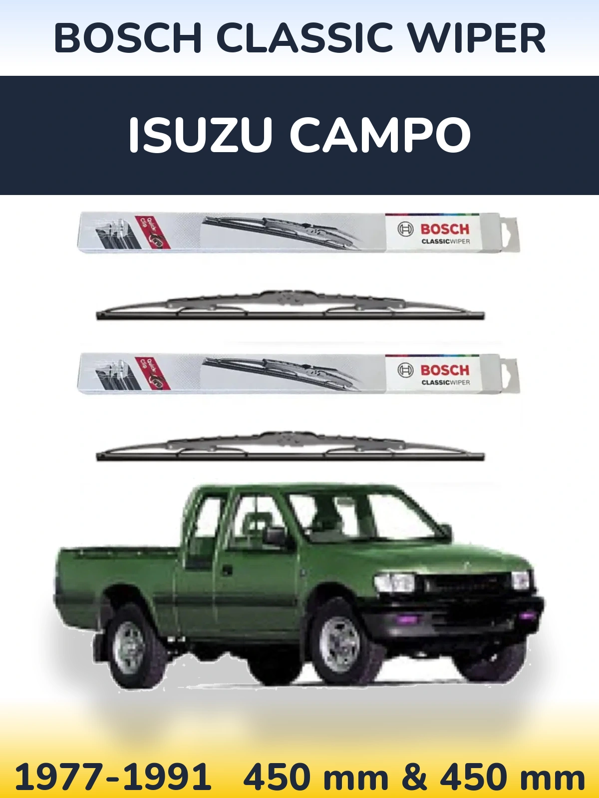 Torkarblad BOSCH Classic Wiper för Isuzu Campo