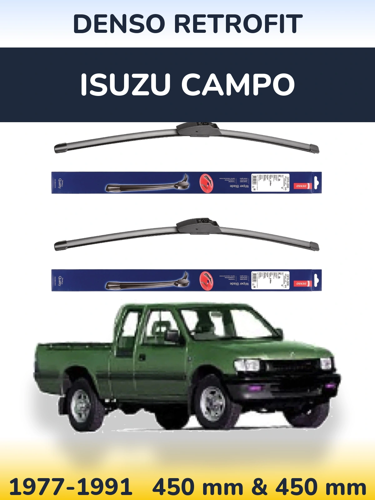 Torkarblad Denso Retrofit för Isuzu Campo