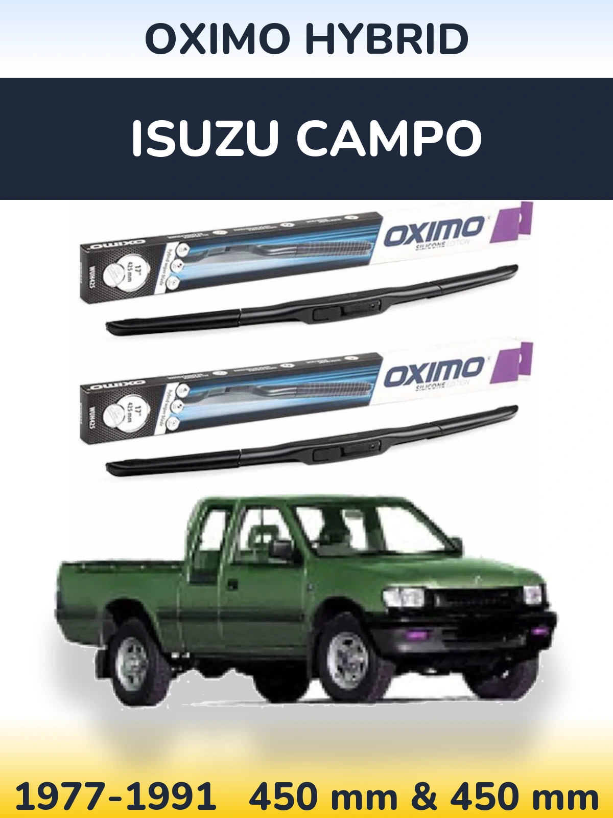 Torkarblad Oximo Hybrid för Isuzu Campo