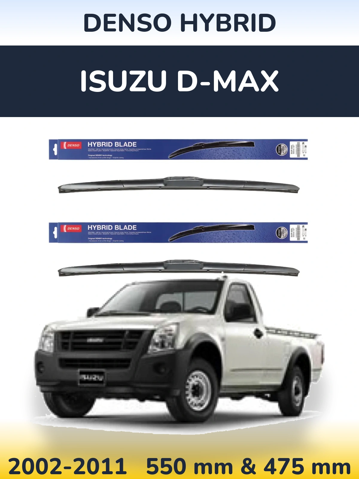 Torkarblad Denso Hybrid för Isuzu D-Max