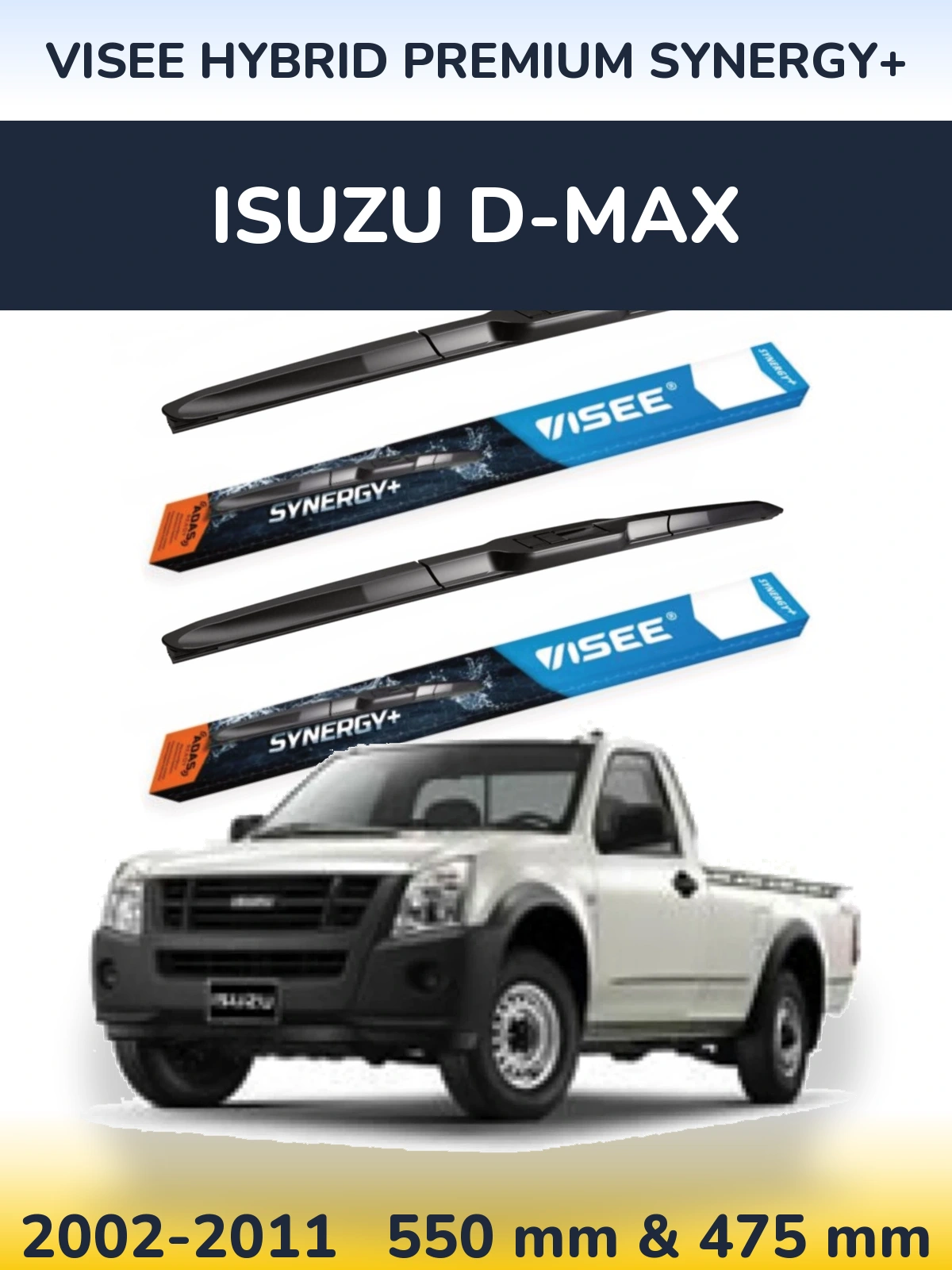 Torkarblad VISEE HYBRID PREMIUM SYNERGY+ för Isuzu D-Max