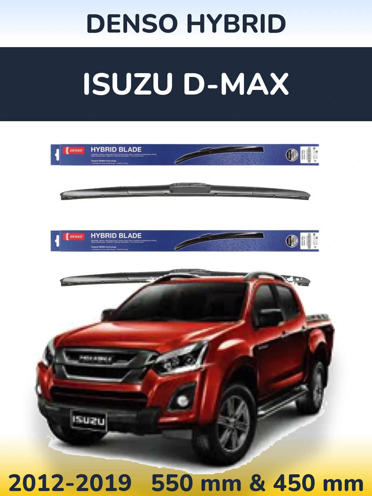 Torkarblad Denso Hybrid för Isuzu D-Max