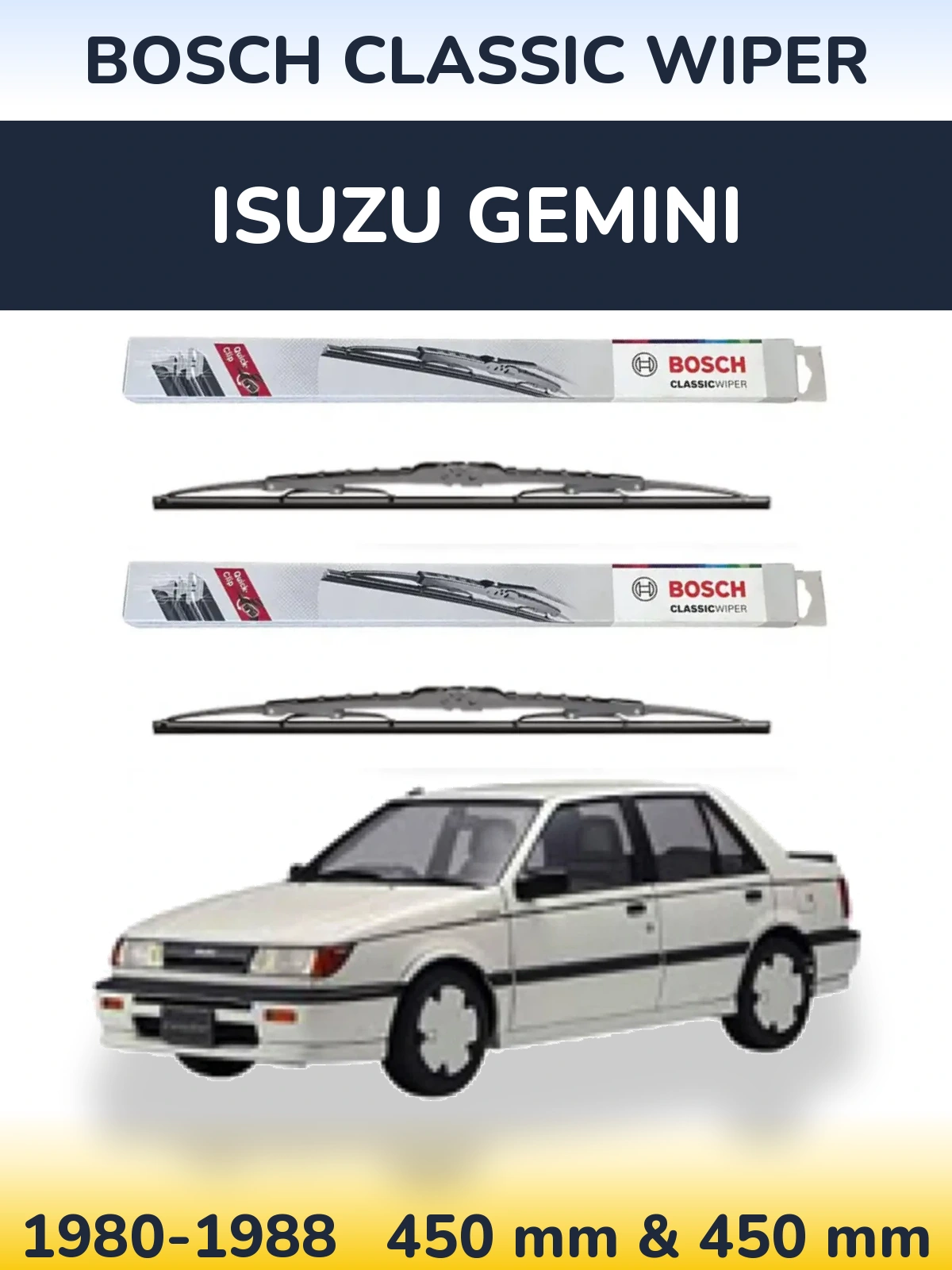 Torkarblad BOSCH Classic Wiper för Isuzu Gemini