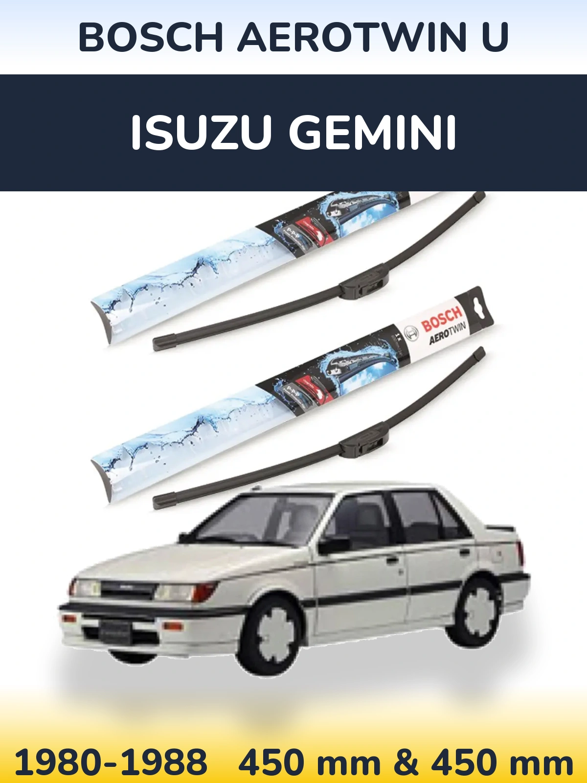 Torkarblad BOSCH AeroTwin U för Isuzu Gemini