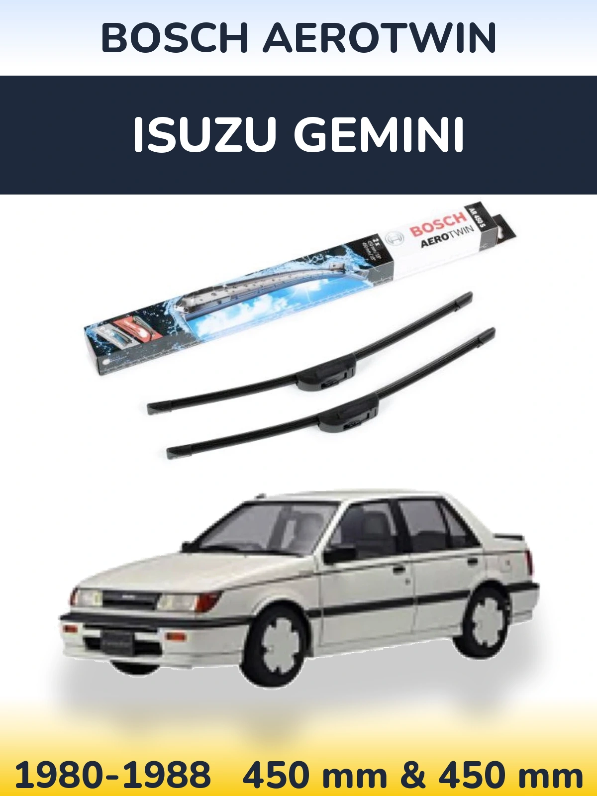 Torkarblad BOSCH AeroTwin för Isuzu Gemini