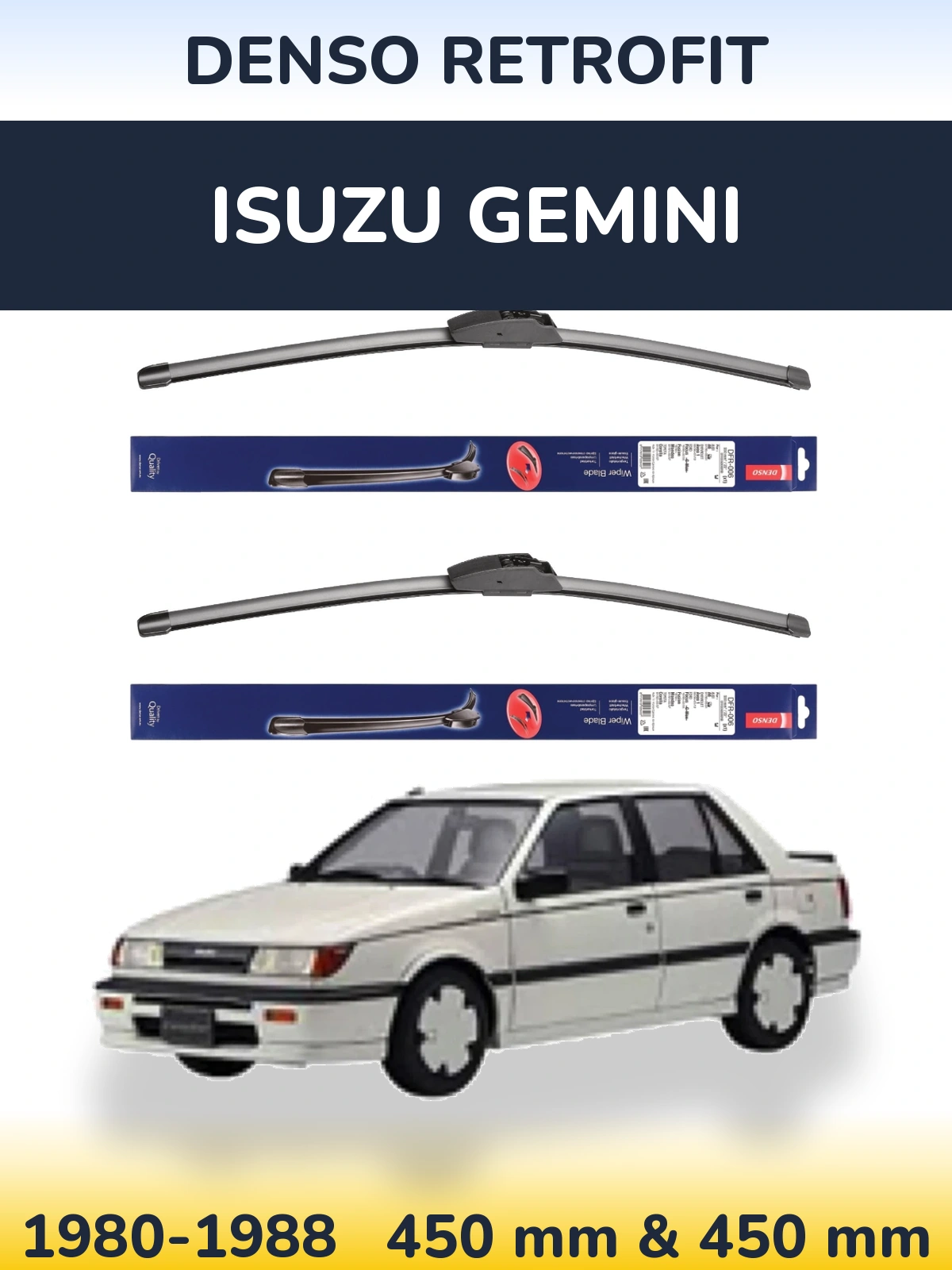 Torkarblad Denso Retrofit för Isuzu Gemini