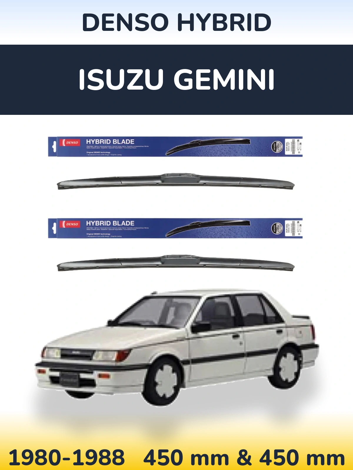 Torkarblad Denso Hybrid för Isuzu Gemini