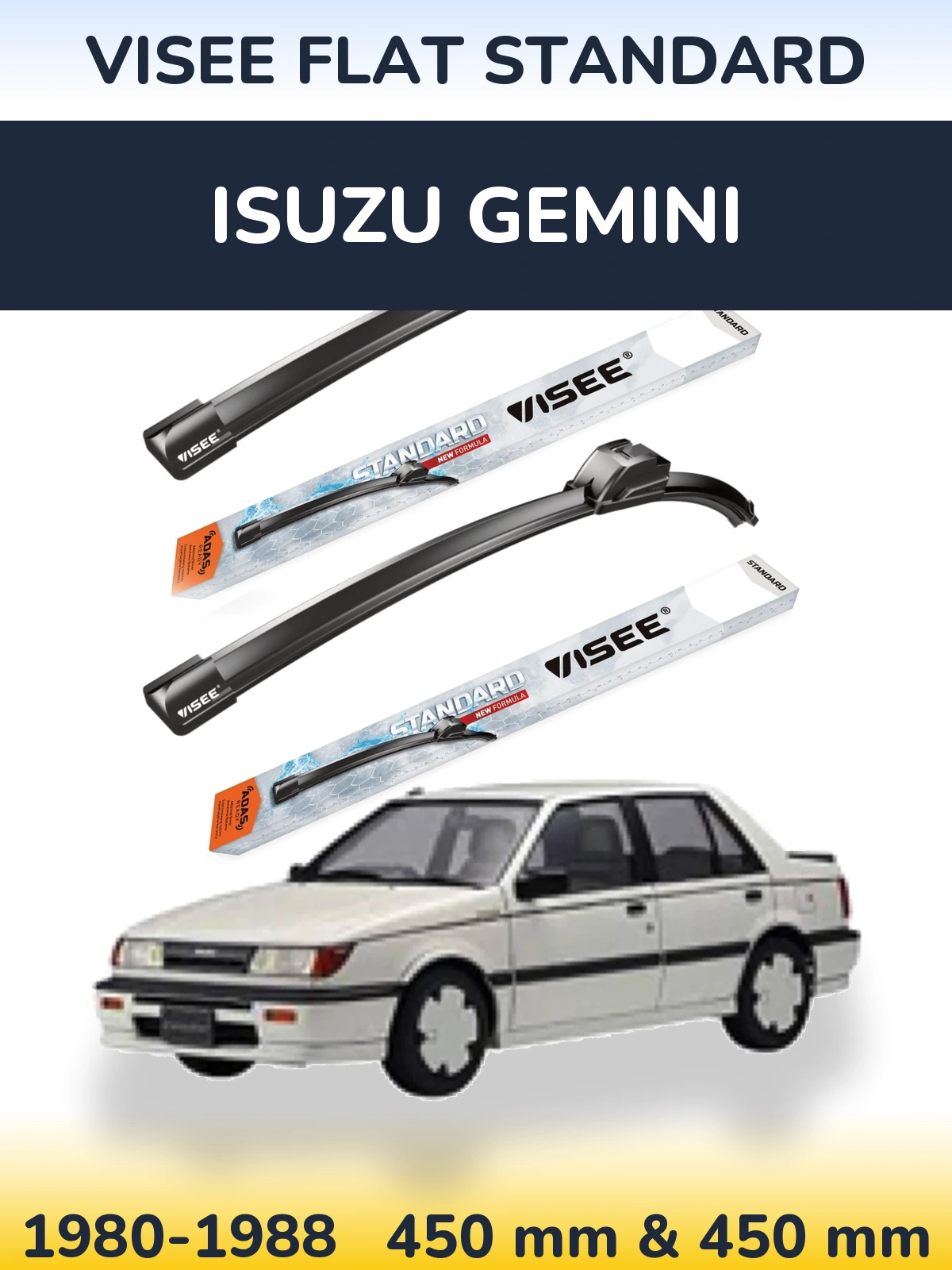 Torkarblad VISEE FLAT STANDARD för Isuzu Gemini