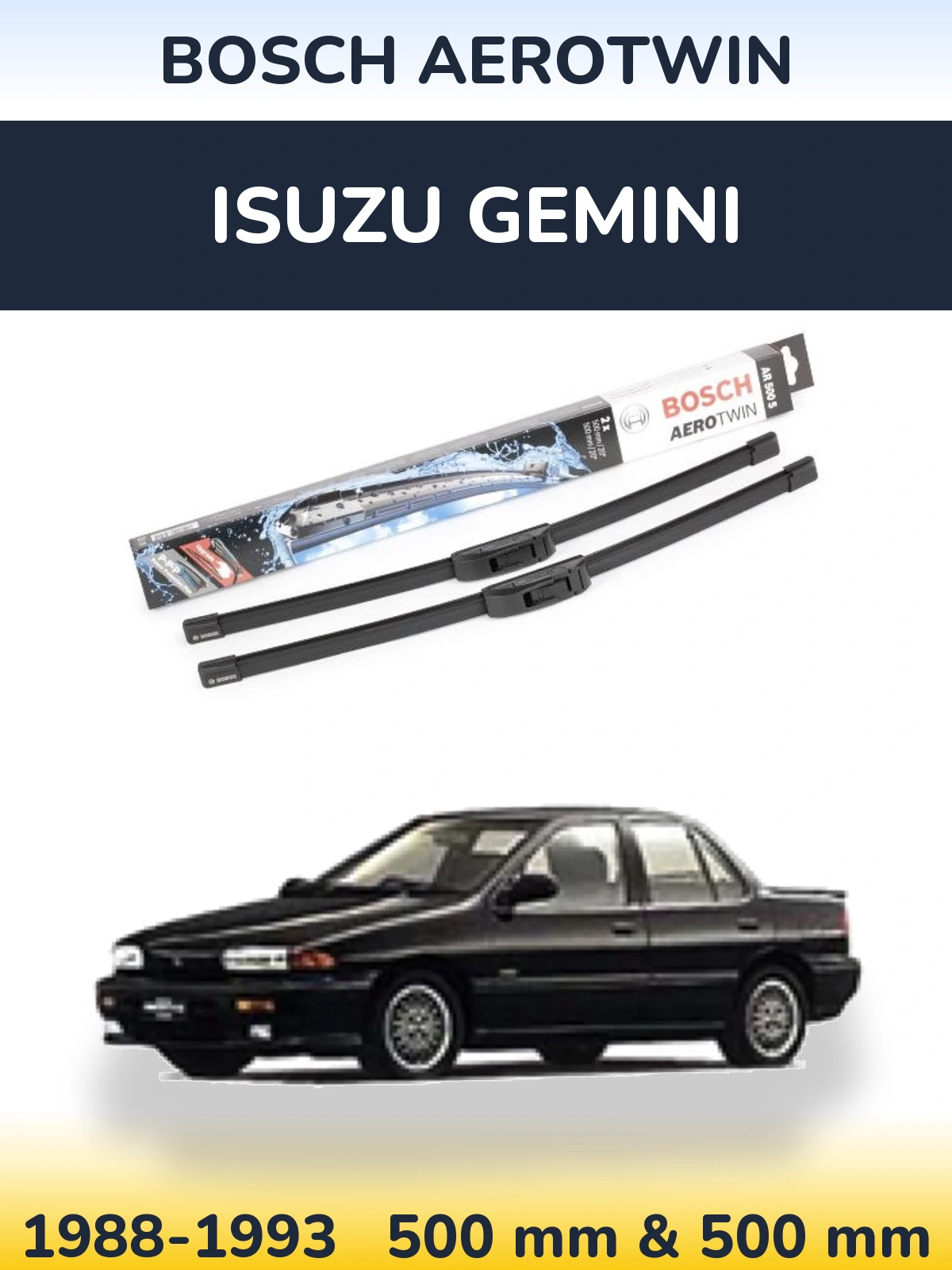 Torkarblad BOSCH AeroTwin för Isuzu Gemini