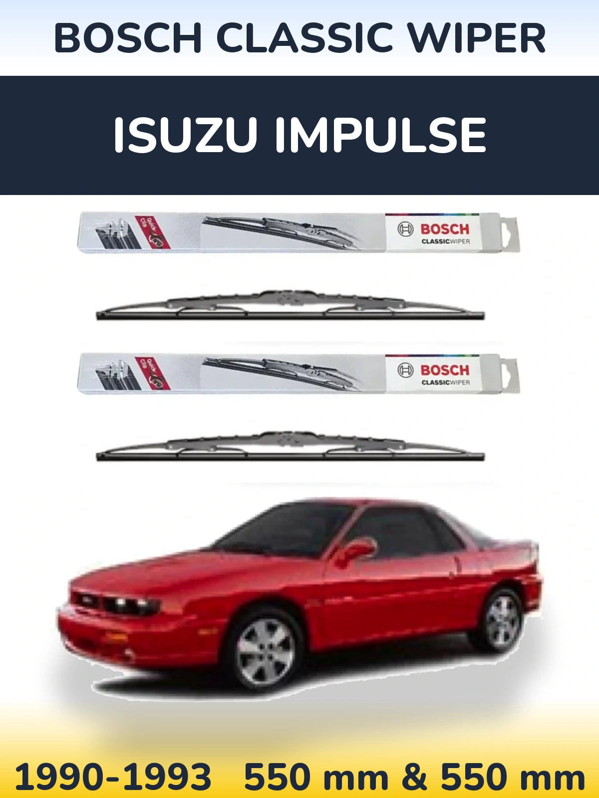 Torkarblad BOSCH Classic Wiper för Isuzu Impulse