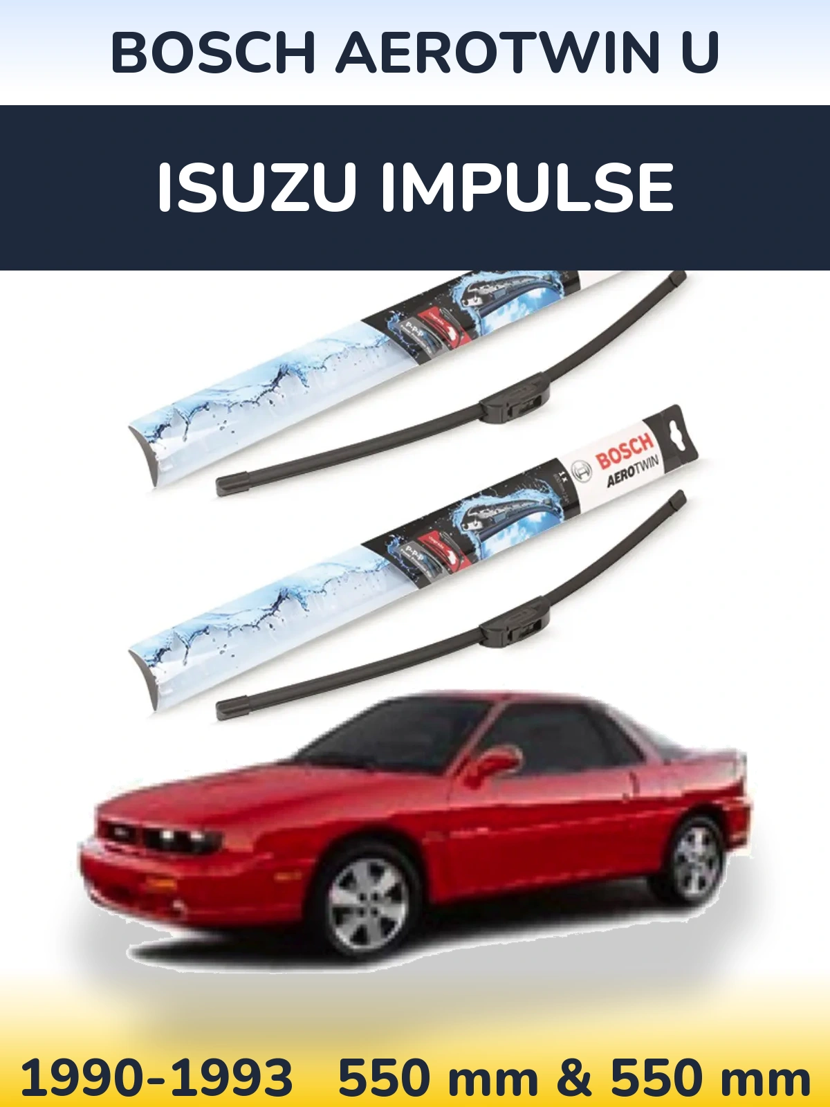 Torkarblad BOSCH AeroTwin U för Isuzu Impulse