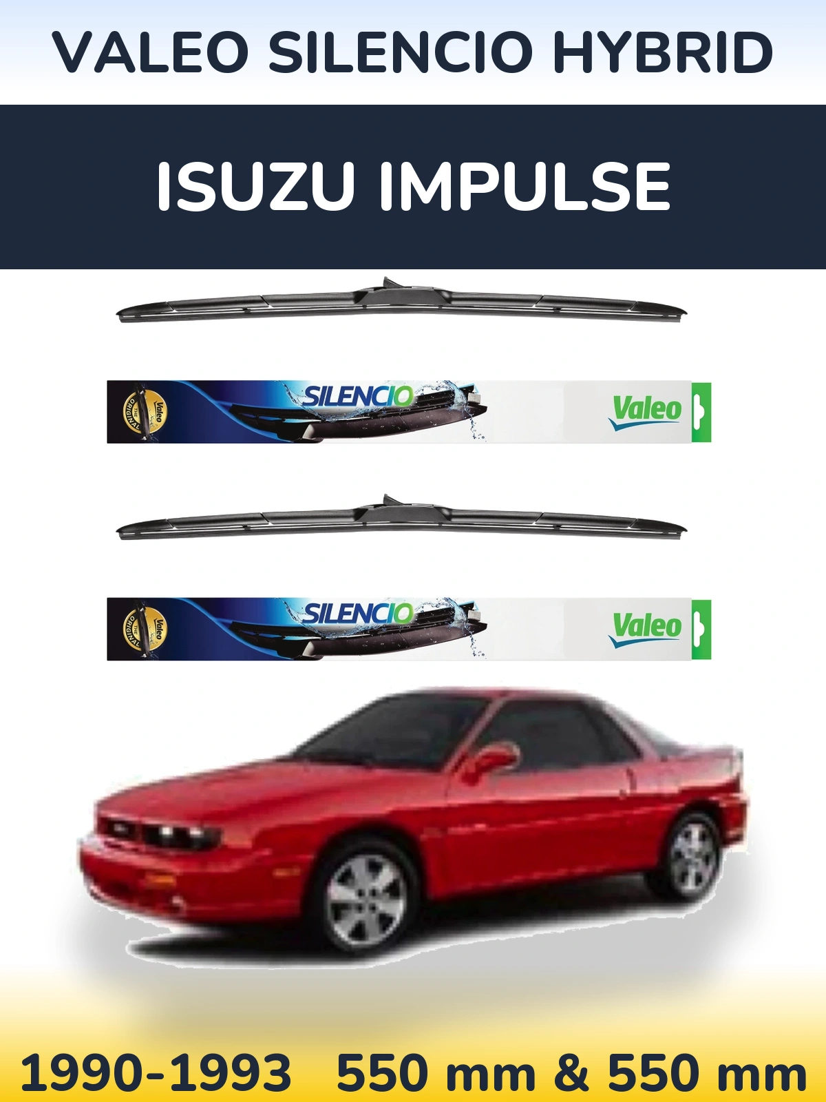 Torkarblad Valeo Silencio Hybrid för Isuzu Impulse