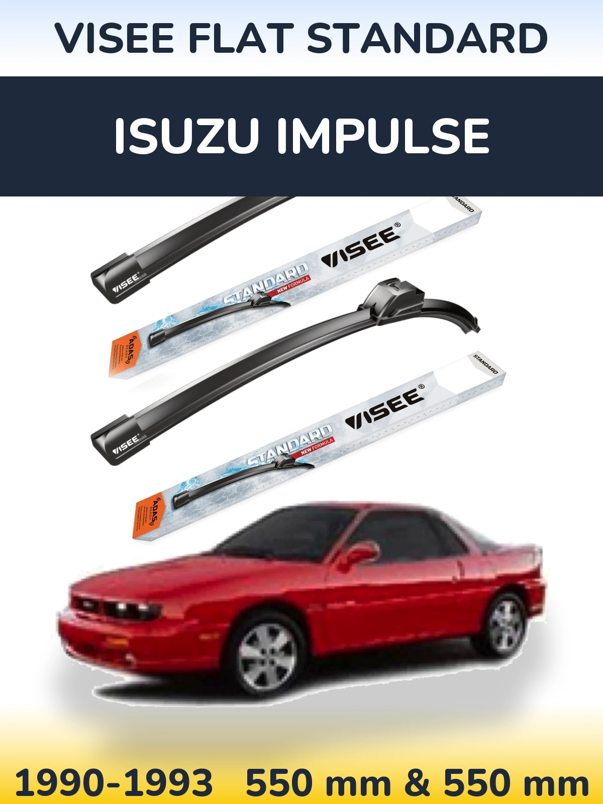 Torkarblad VISEE FLAT STANDARD för Isuzu Impulse