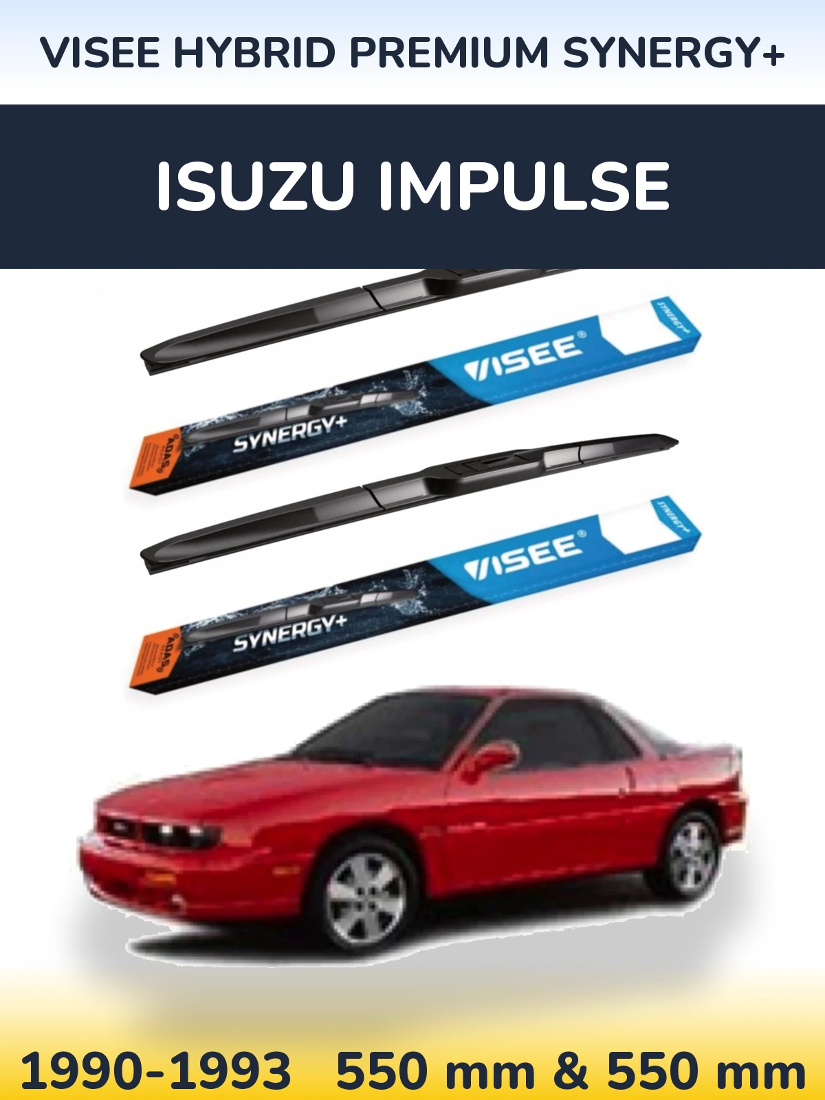 Torkarblad VISEE HYBRID PREMIUM SYNERGY+ för Isuzu Impulse