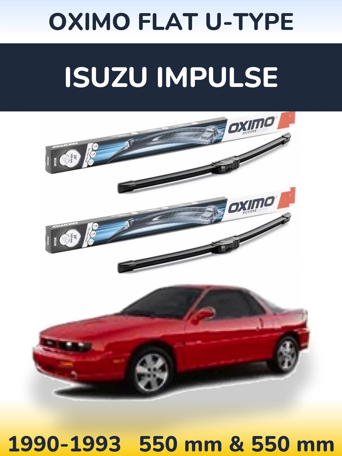 Torkarblad Oximo Flat U-type för Isuzu Impulse