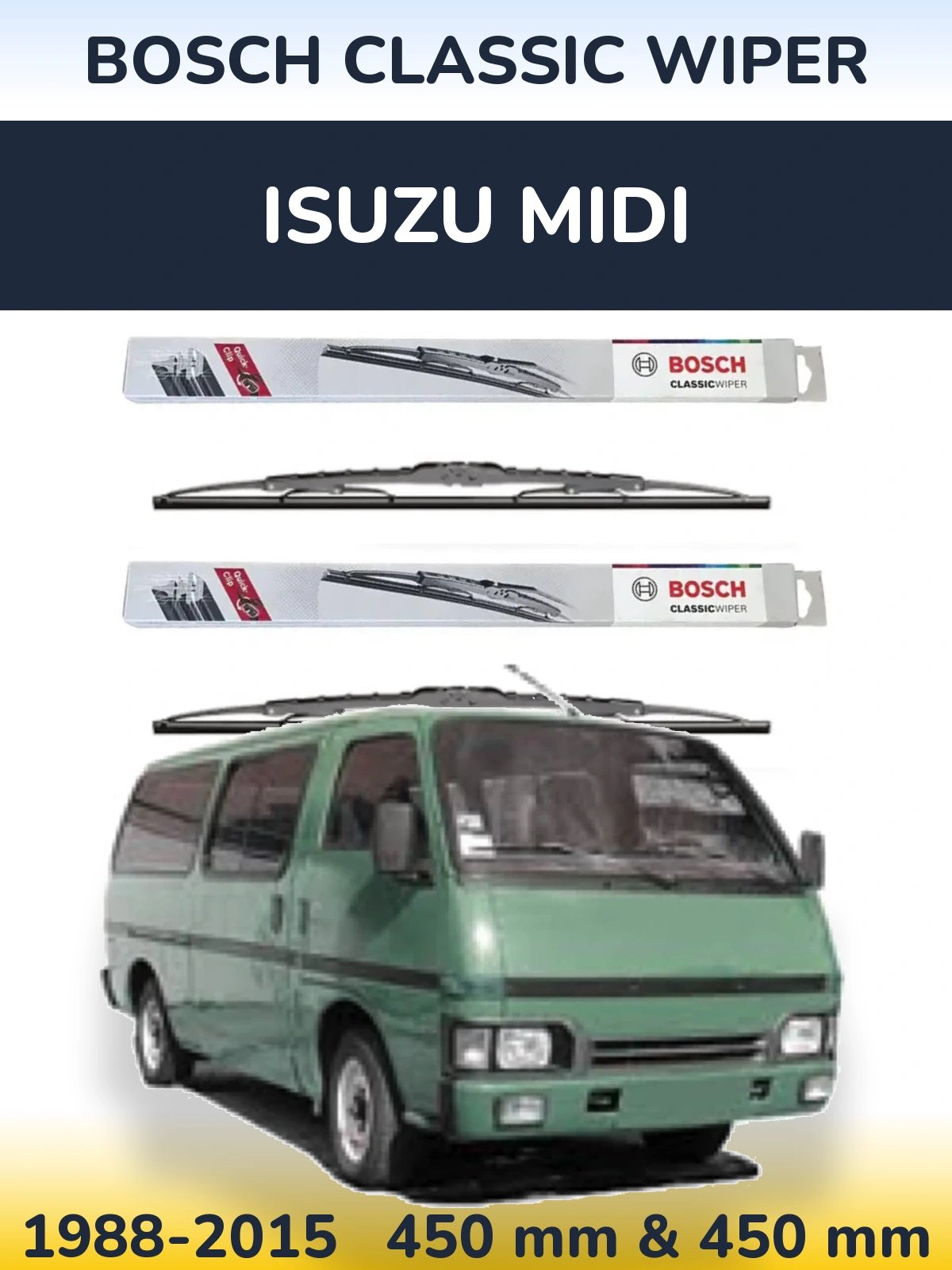 Torkarblad BOSCH Classic Wiper för Isuzu Midi