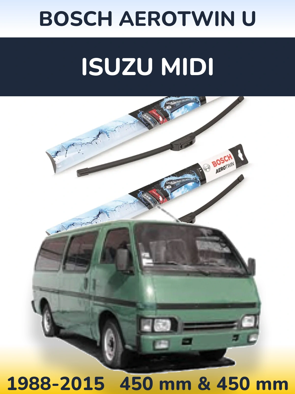 Torkarblad BOSCH AeroTwin U för Isuzu Midi