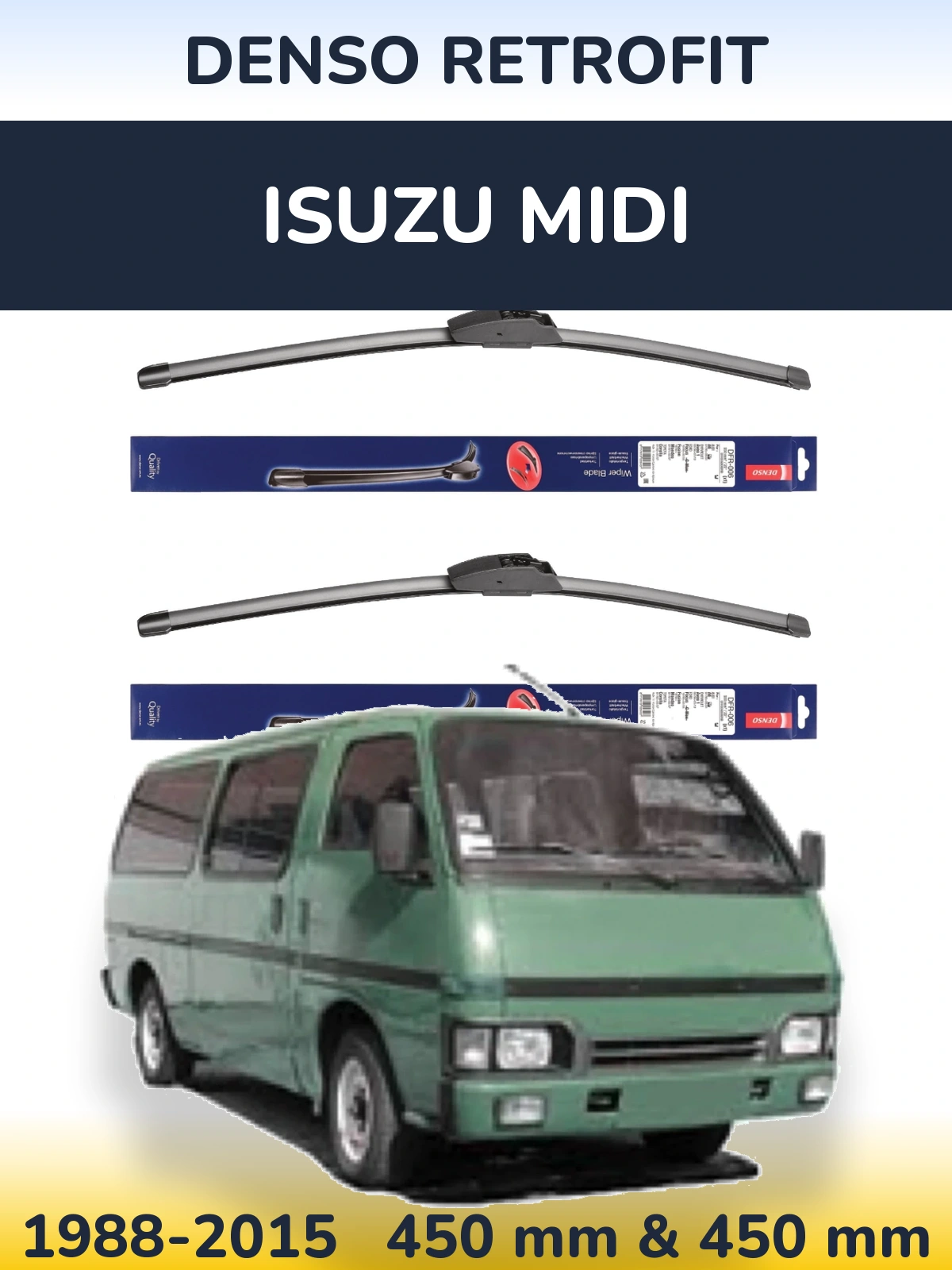 Torkarblad Denso Retrofit för Isuzu Midi