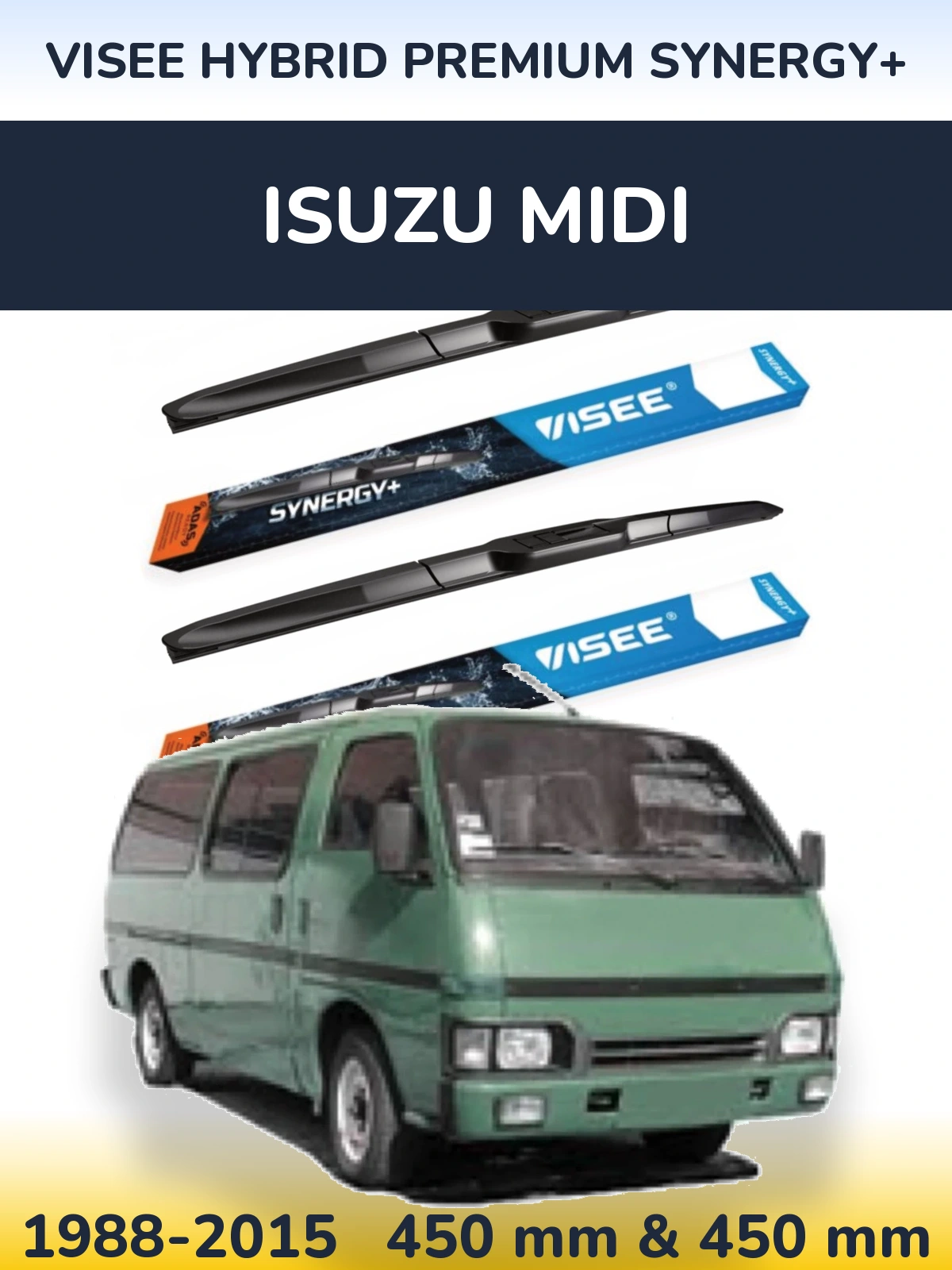 Torkarblad VISEE HYBRID PREMIUM SYNERGY+ för Isuzu Midi