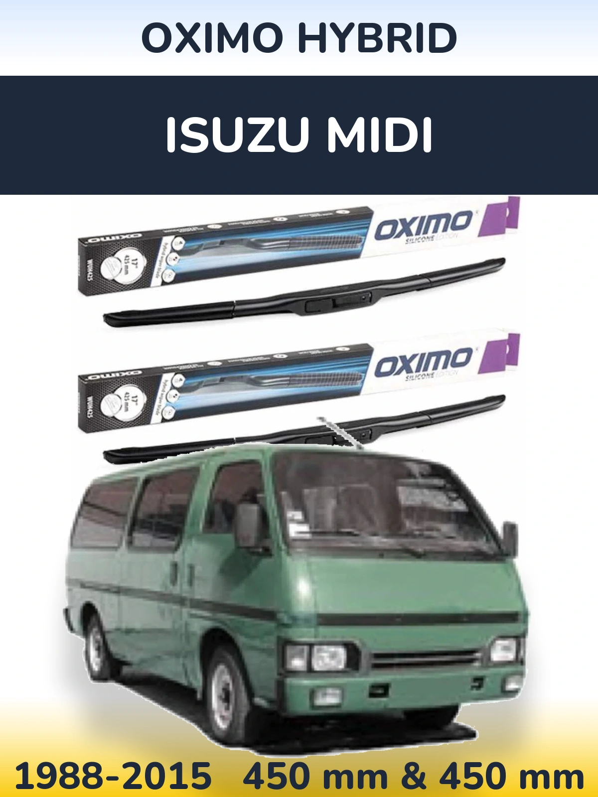 Torkarblad Oximo Hybrid för Isuzu Midi