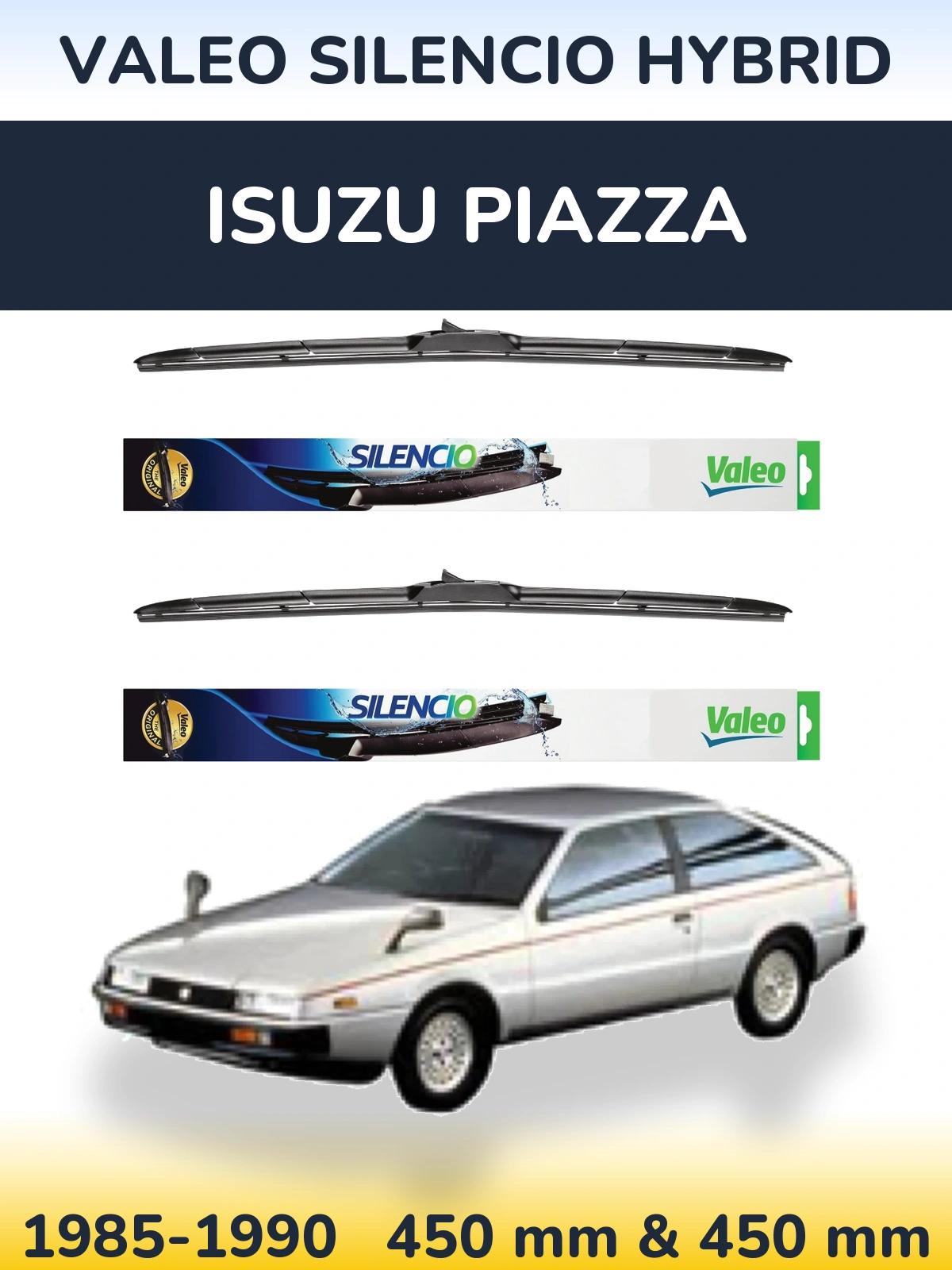 Torkarblad Valeo Silencio Hybrid för Isuzu Piazza