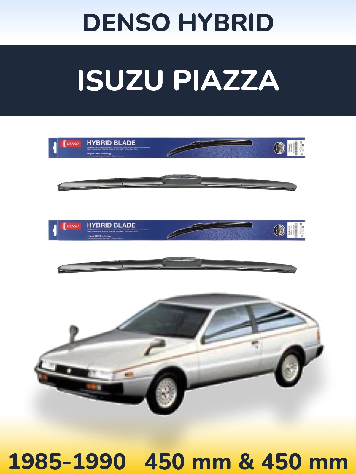Torkarblad Denso Hybrid för Isuzu Piazza