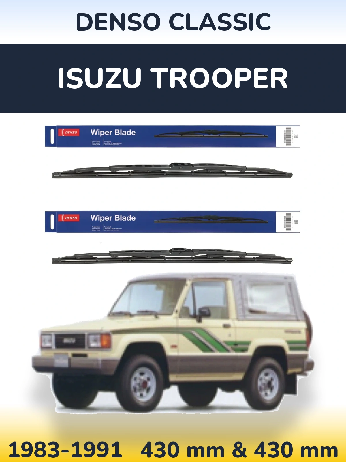 Torkarblad Denso Classic för Isuzu Trooper