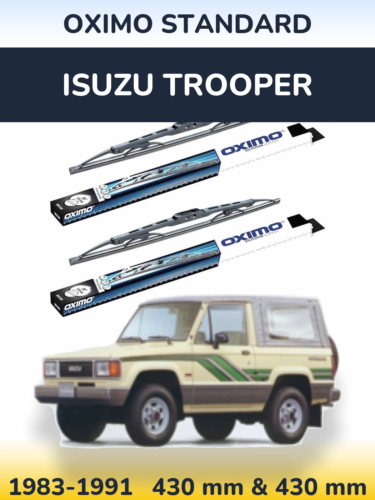 Torkarblad Oximo Standard för Isuzu Trooper