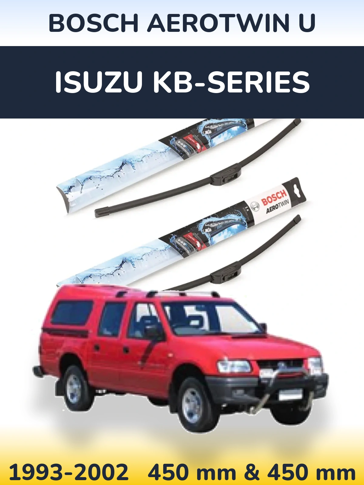 Torkarblad BOSCH AeroTwin U för Isuzu KB-Series