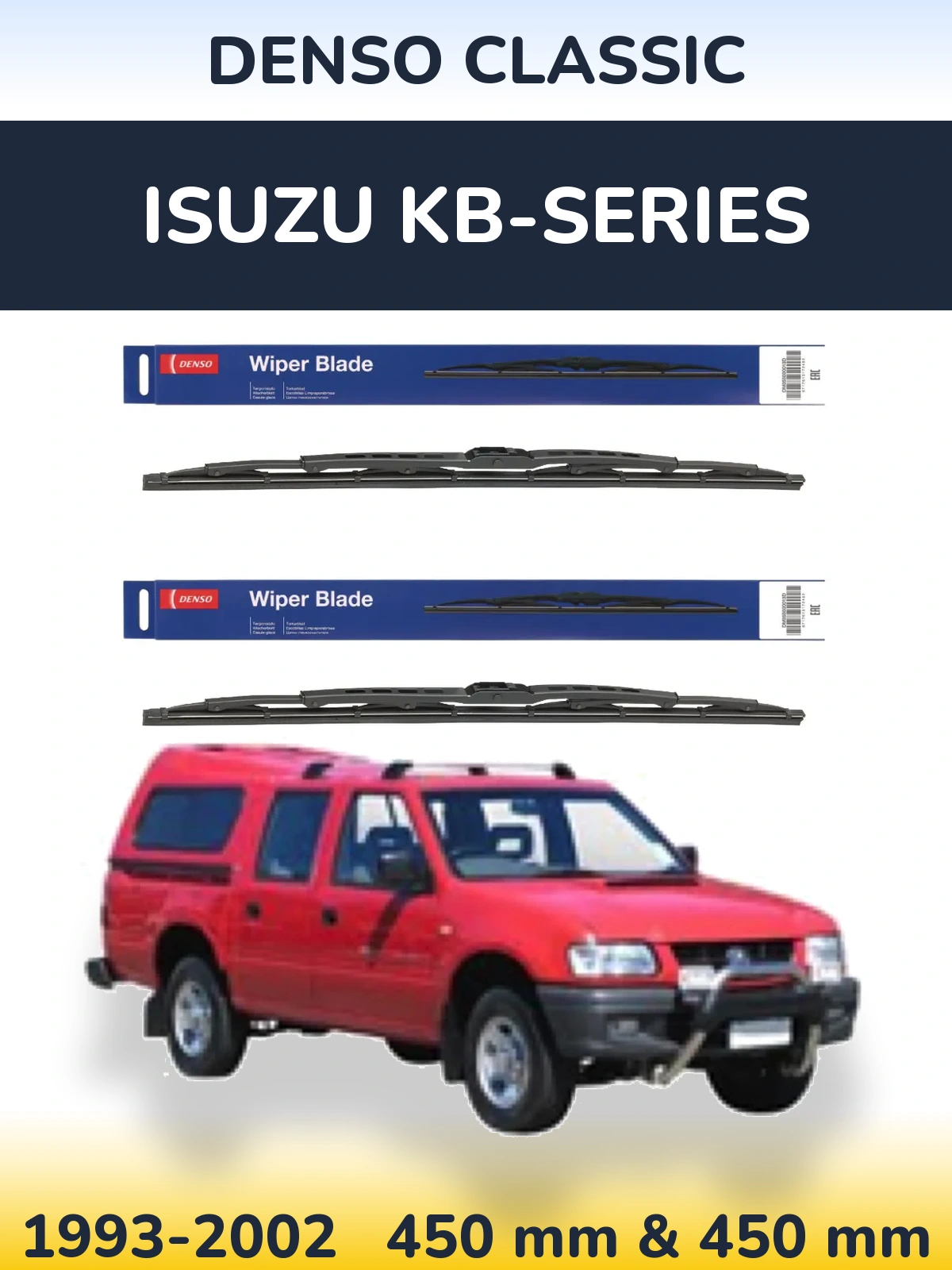 Torkarblad Denso Classic för Isuzu KB-Series