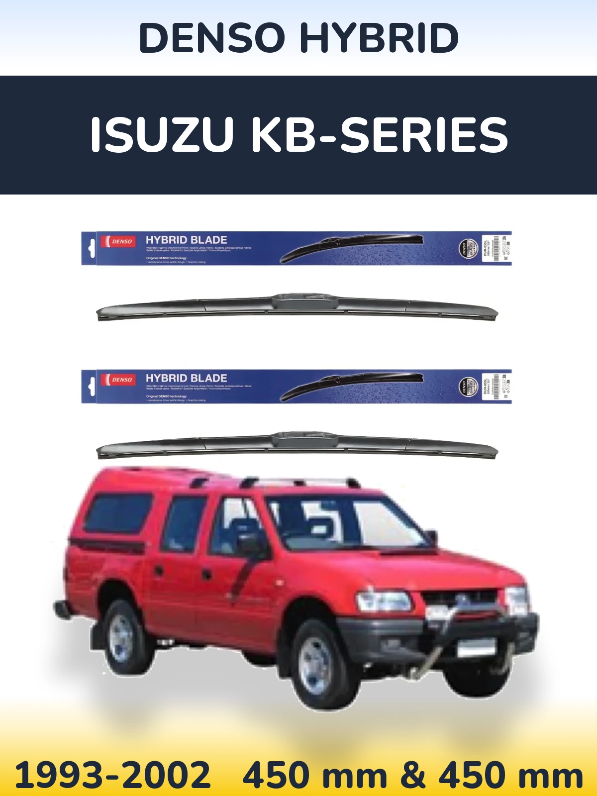 Torkarblad Denso Hybrid för Isuzu KB-Series