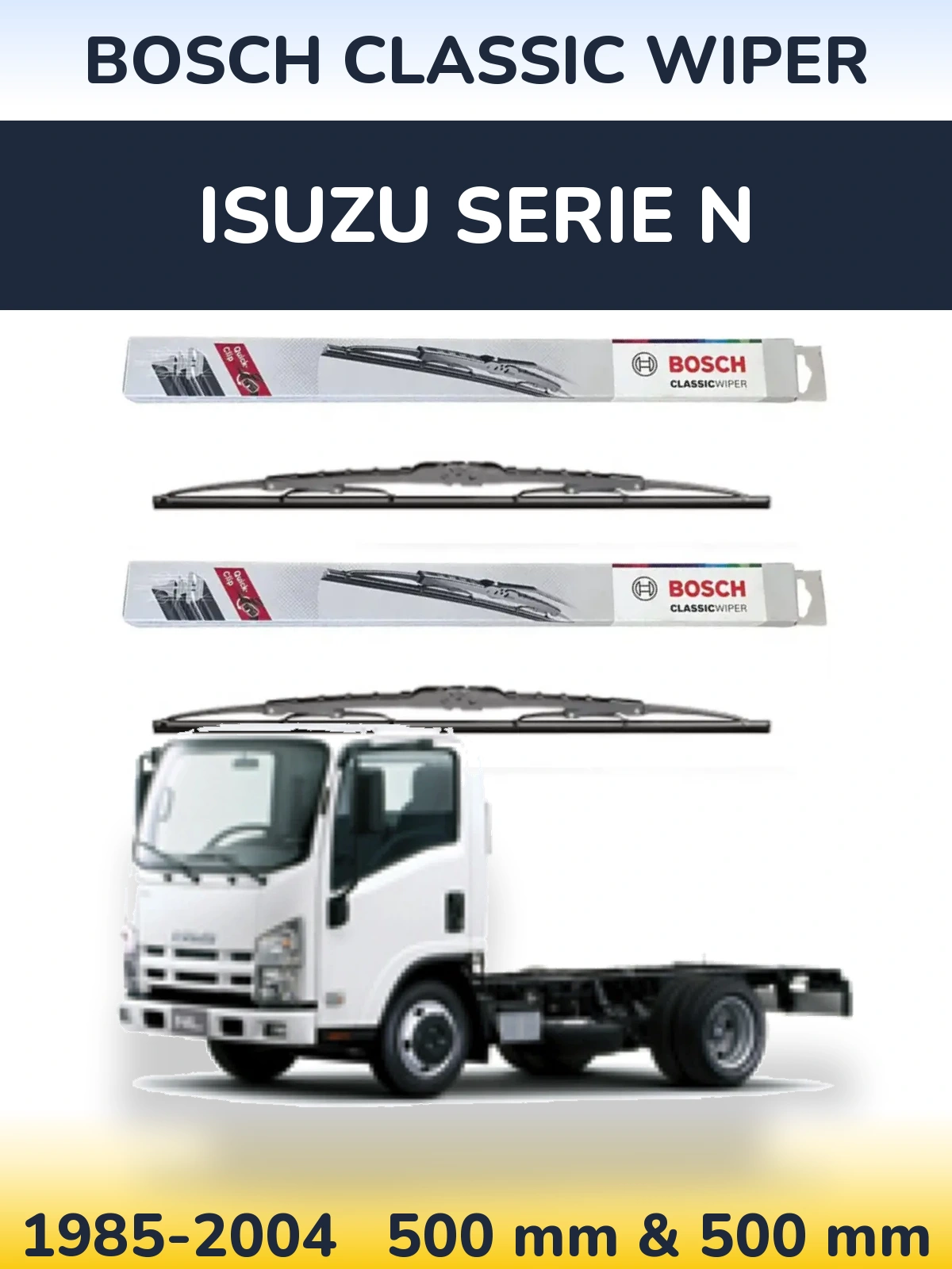 Torkarblad BOSCH Classic Wiper för Isuzu Serie N