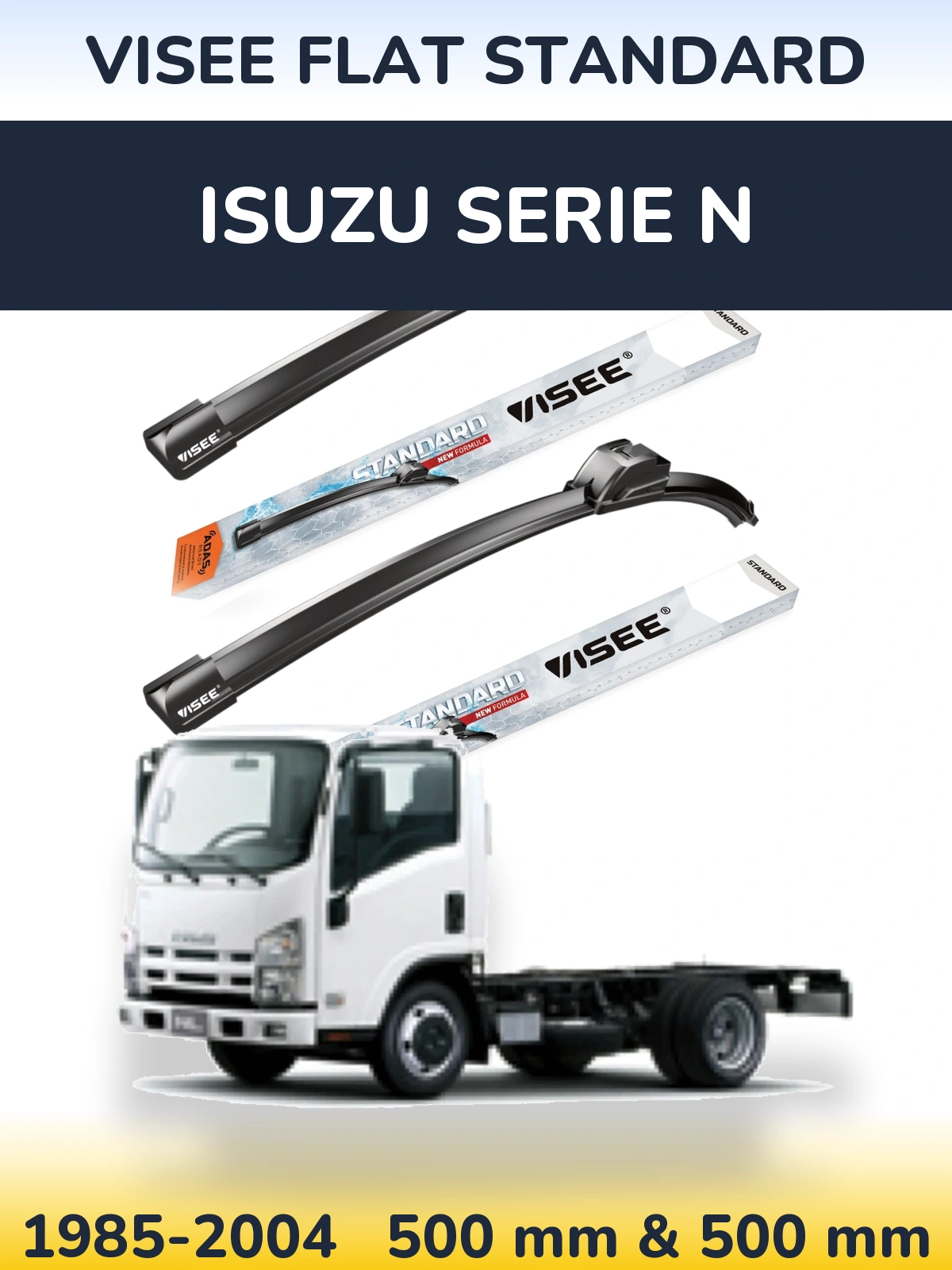 Torkarblad VISEE FLAT STANDARD för Isuzu Serie N