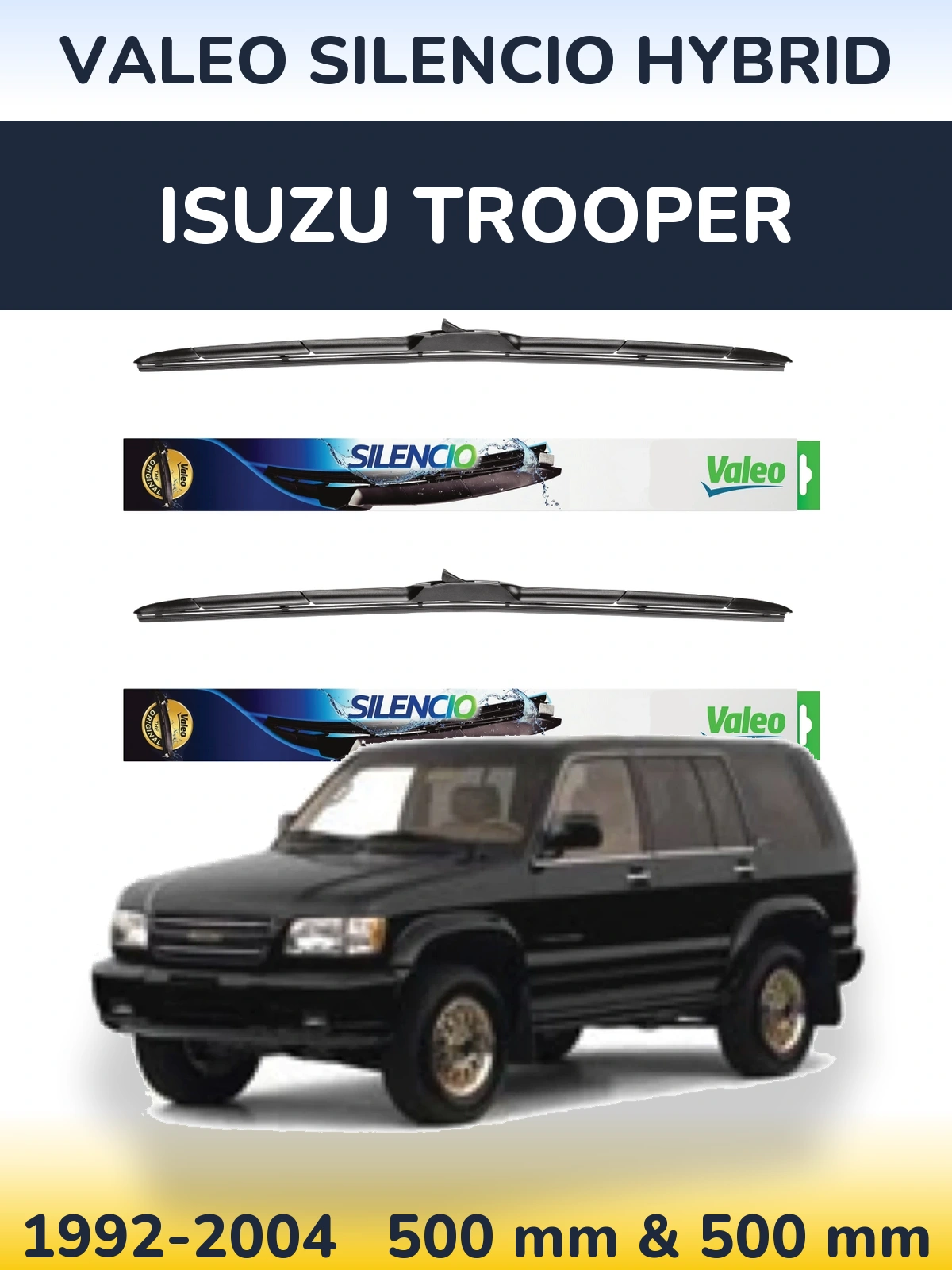 Torkarblad Valeo Silencio Hybrid för Isuzu Trooper