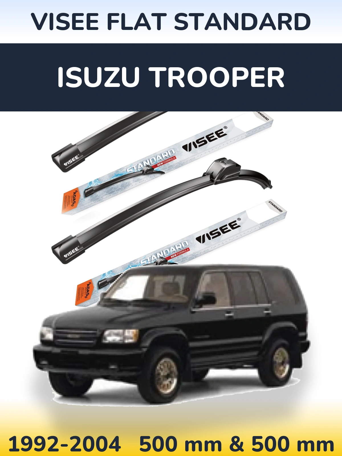 Torkarblad VISEE FLAT STANDARD för Isuzu Trooper