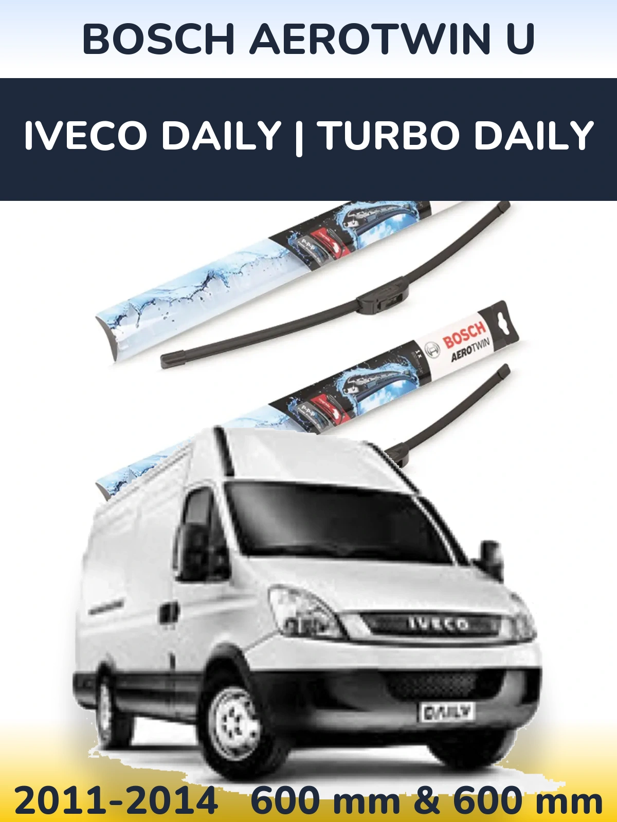 Torkarblad BOSCH AeroTwin U för Iveco Daily | Turbo Daily