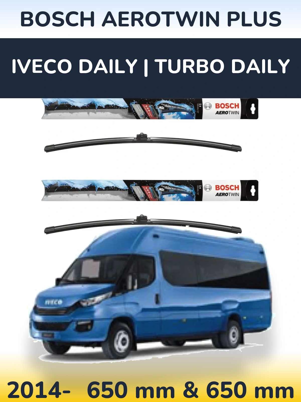 Torkarblad BOSCH AeroTwin Plus för Iveco Daily | Turbo Daily
