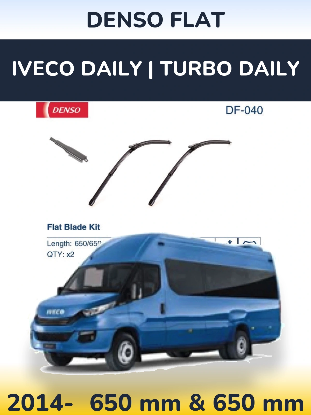 Torkarblad Denso Flat för Iveco Daily | Turbo Daily