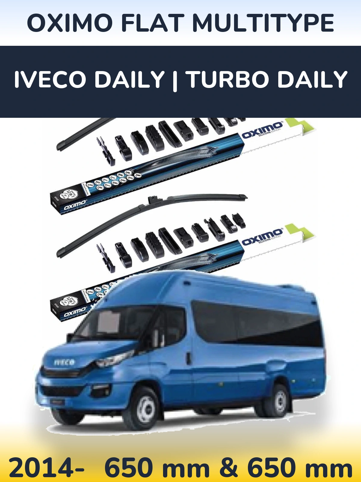 Torkarblad Oximo Flat MultiType för Iveco Daily | Turbo Daily