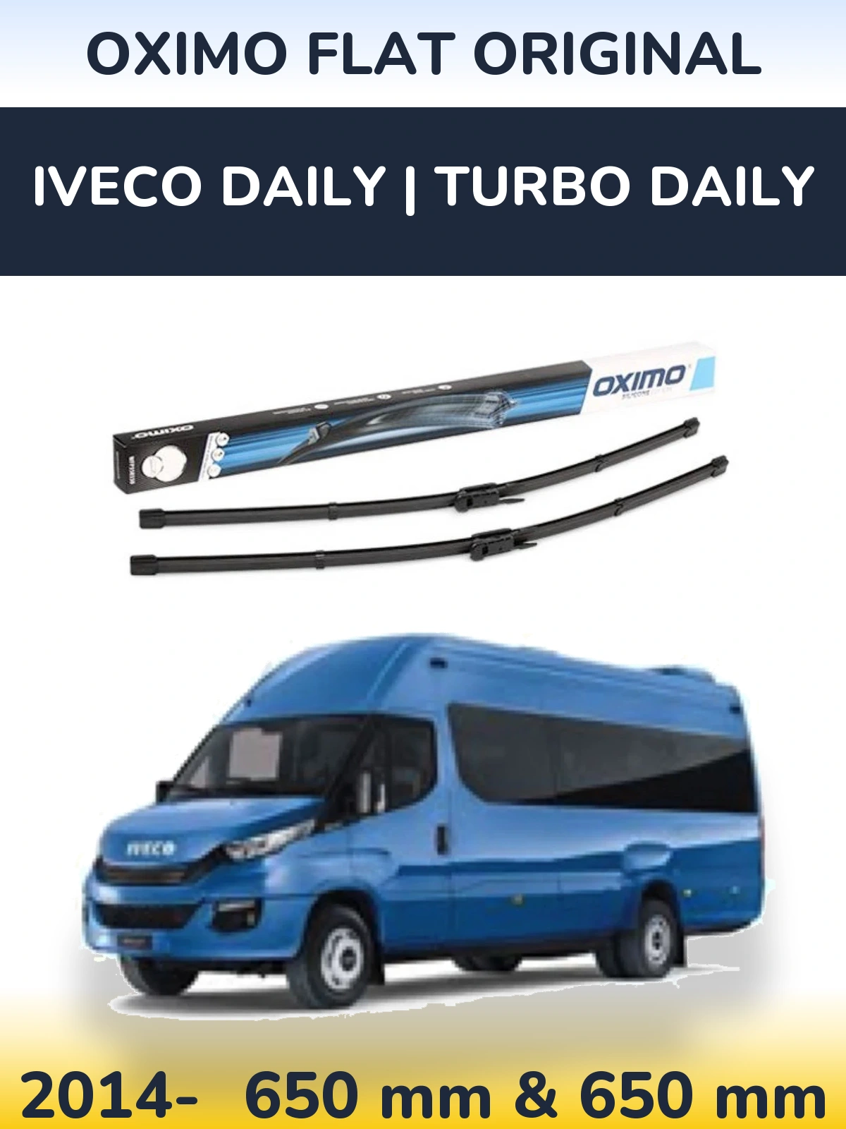 Torkarblad Oximo Flat Original för Iveco Daily | Turbo Daily