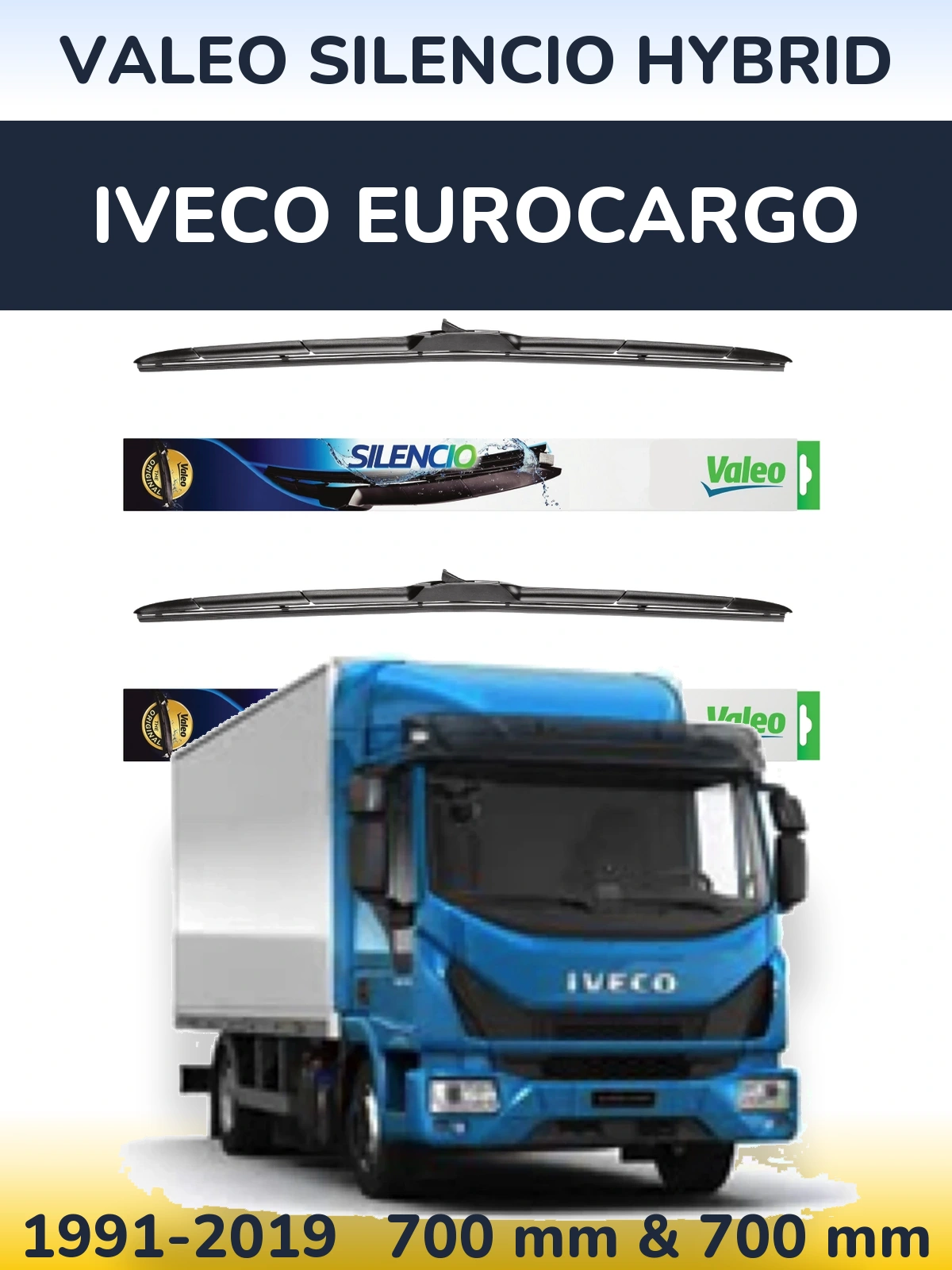 Torkarblad Valeo Silencio Hybrid för Iveco EuroCargo